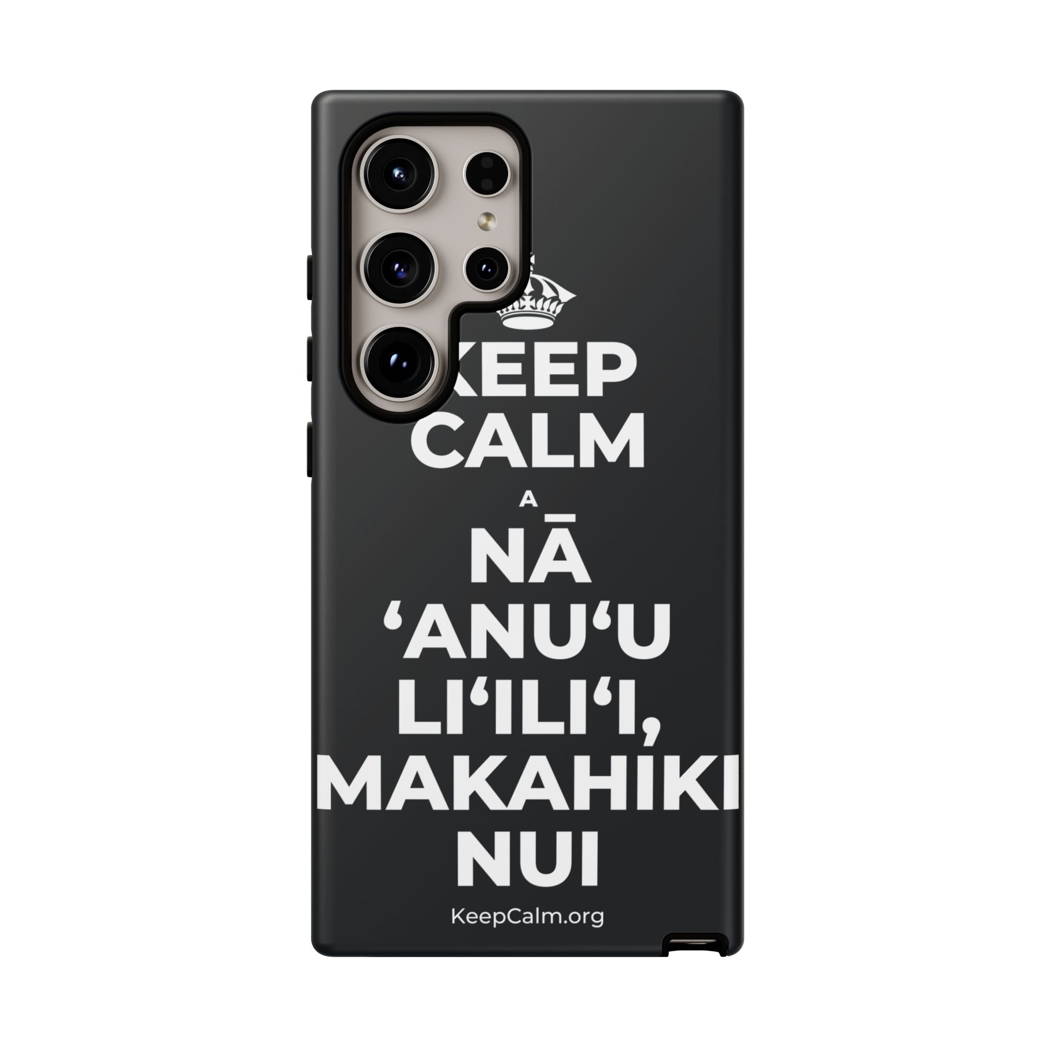 KEEP CALM A NĀ ʻANUʻU LIʻILIʻI, MAKAHIKI NUI Phone Case (Dark)