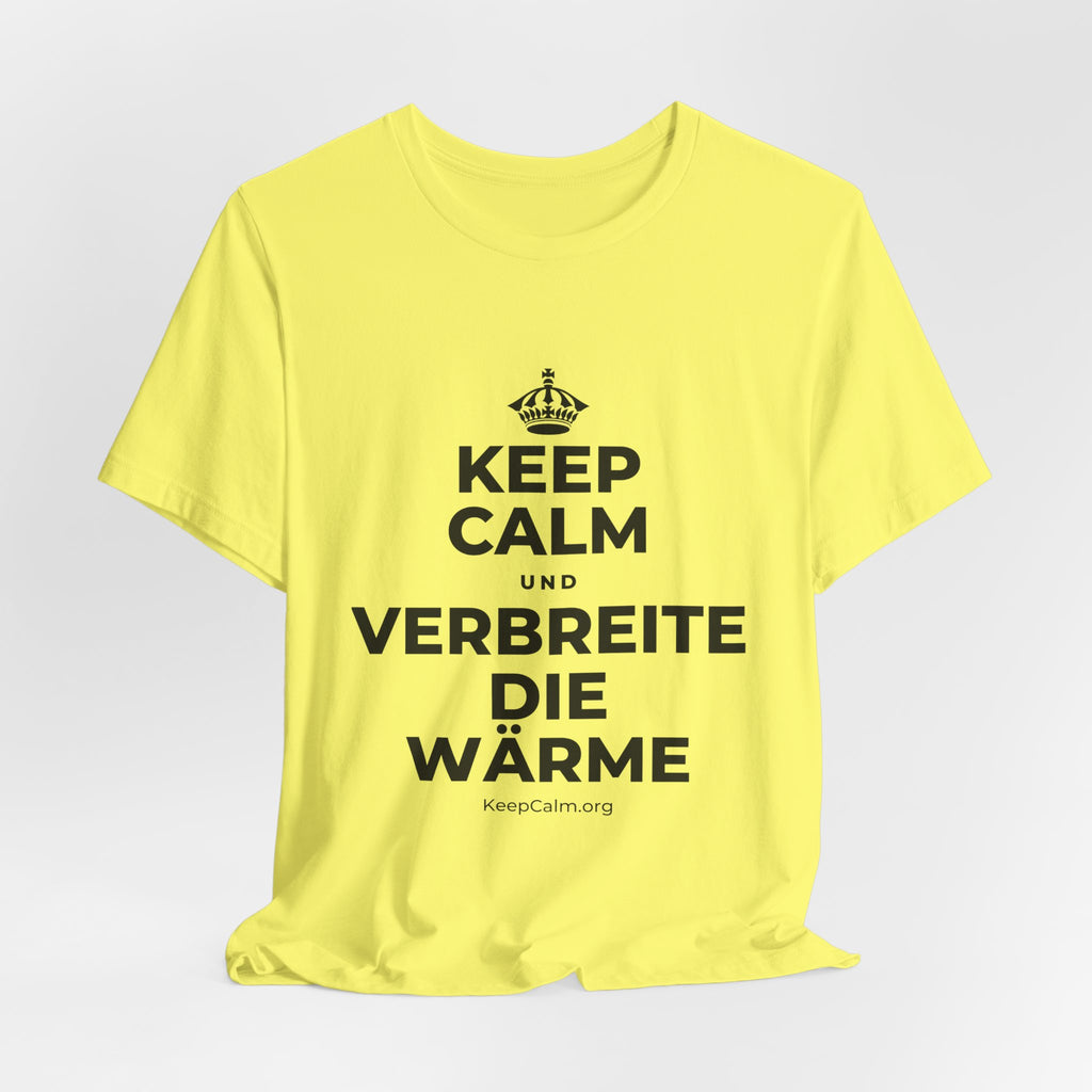 KEEP CALM UND VERBREITE DIE WÄRME T-Shirt (Soft Cream–Heather Mauve)