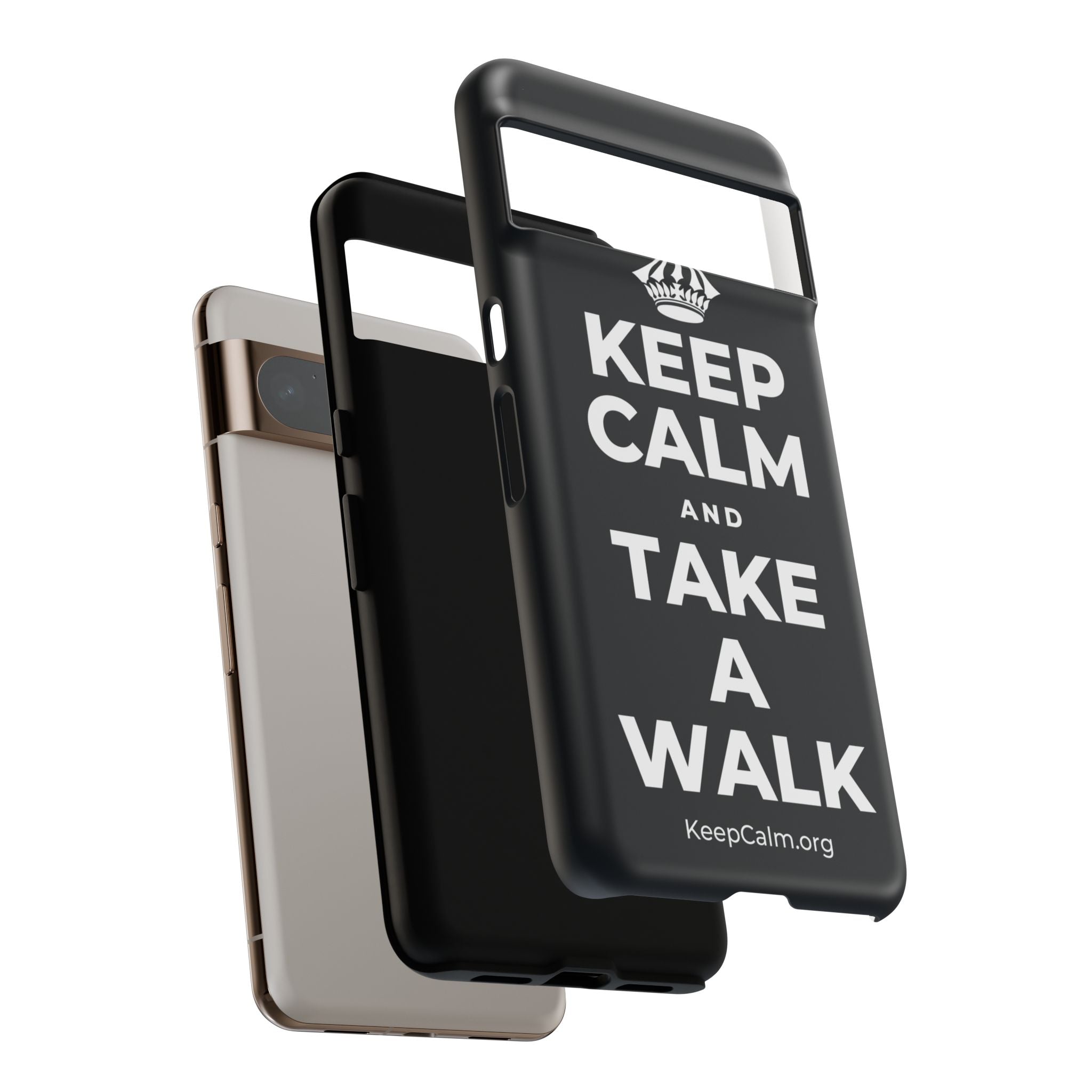 KEEP CALM AND TAKE A WALK Phone Case (Dark)