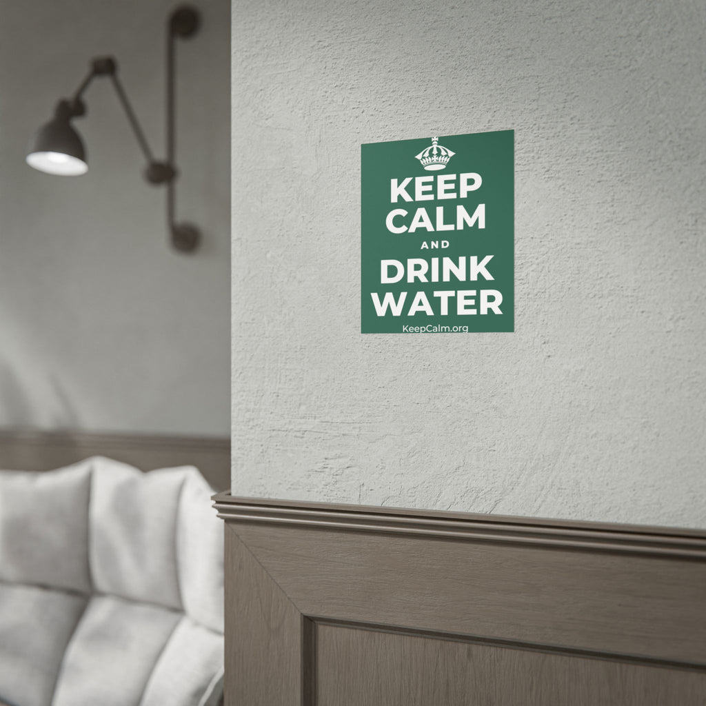 KEEP CALM AND DRINK WATER Poster