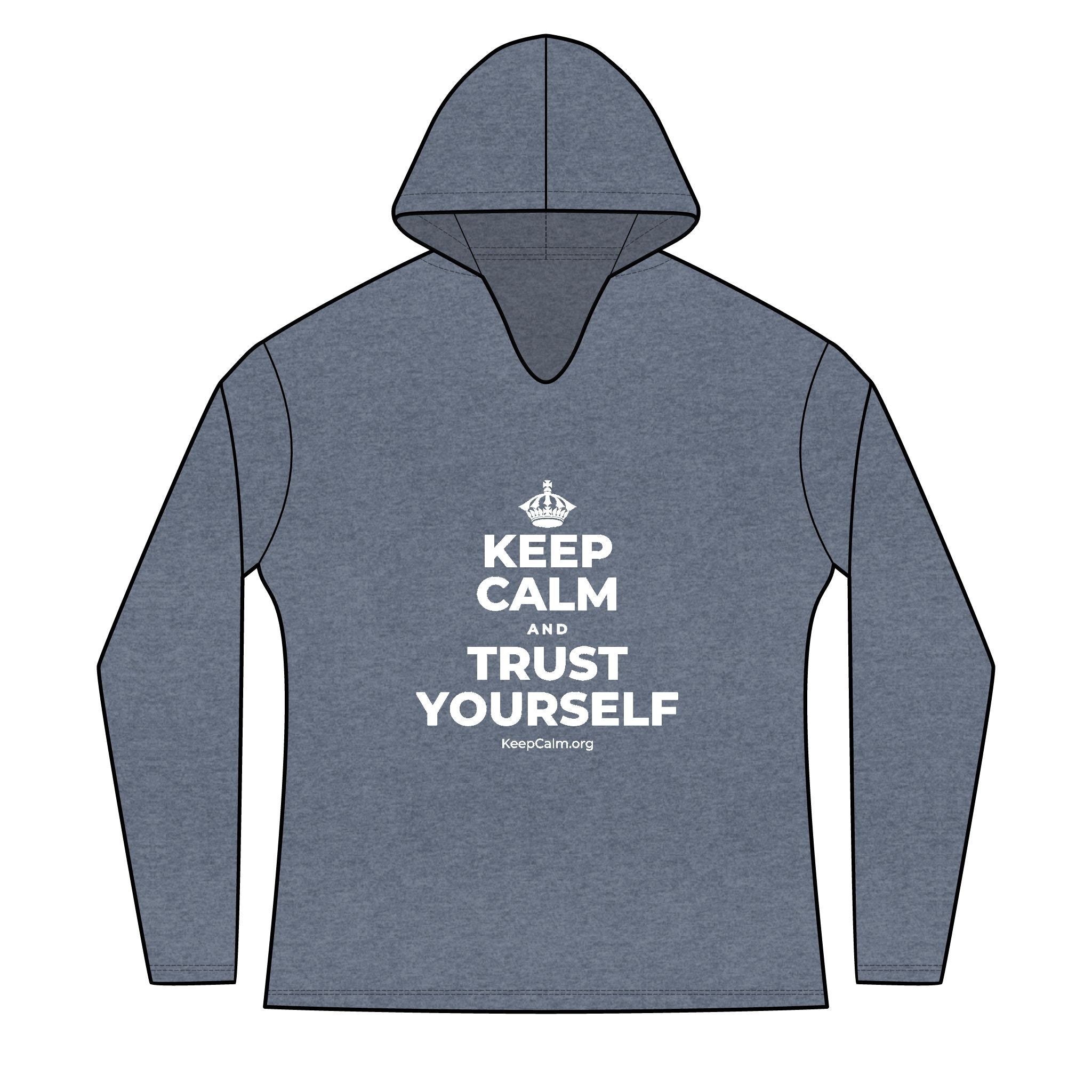KEEP CALM AND TRUST YOURSELF Women's Long Sleeve Hoodie