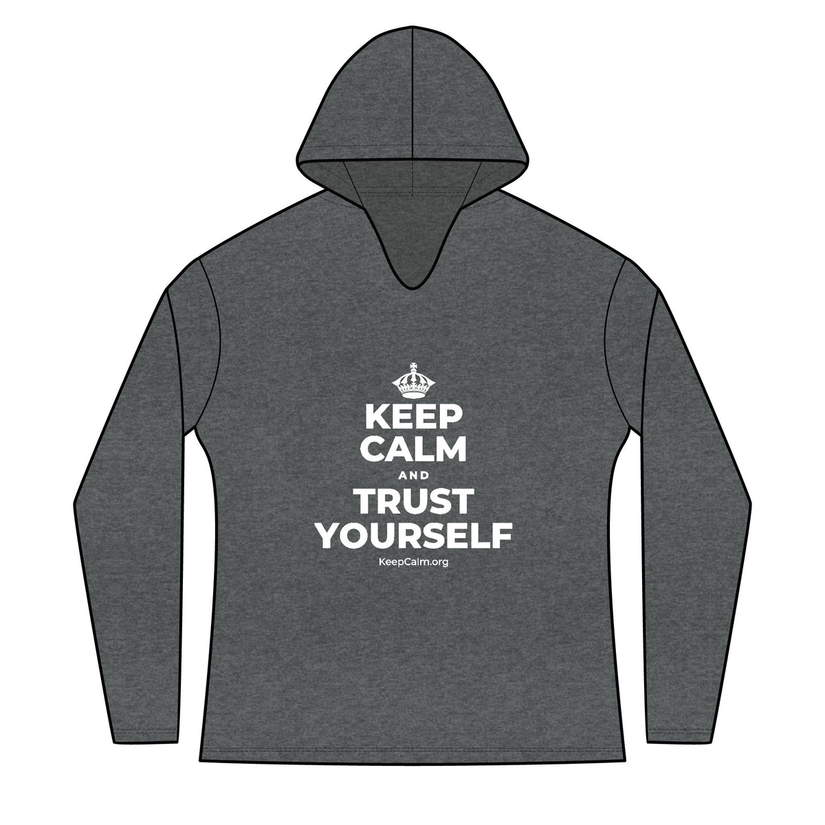 KEEP CALM AND TRUST YOURSELF Women's Long Sleeve Hoodie