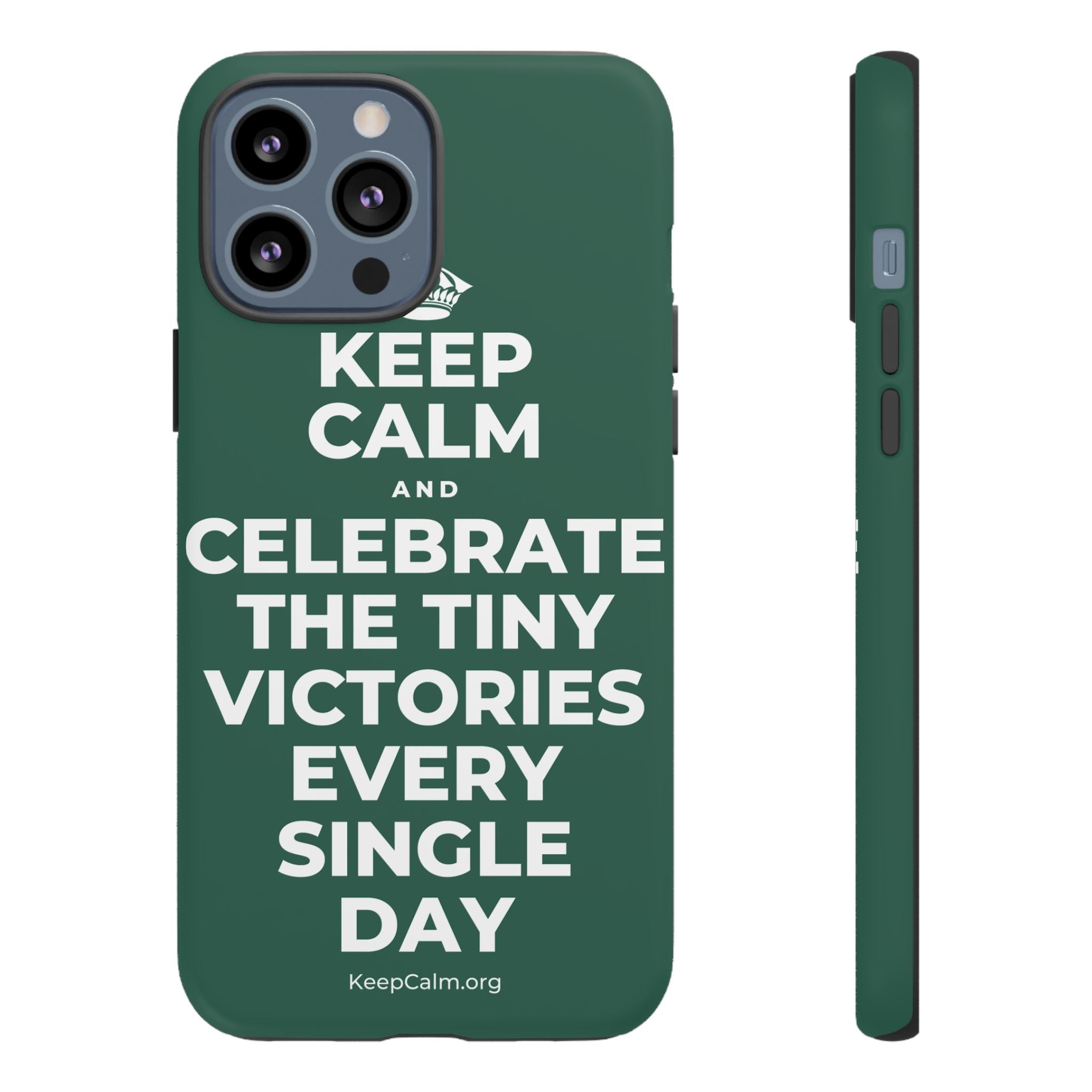 KEEP CALM AND CELEBRATE THE TINY VICTORIES EVERY SINGLE DAY Phone Case