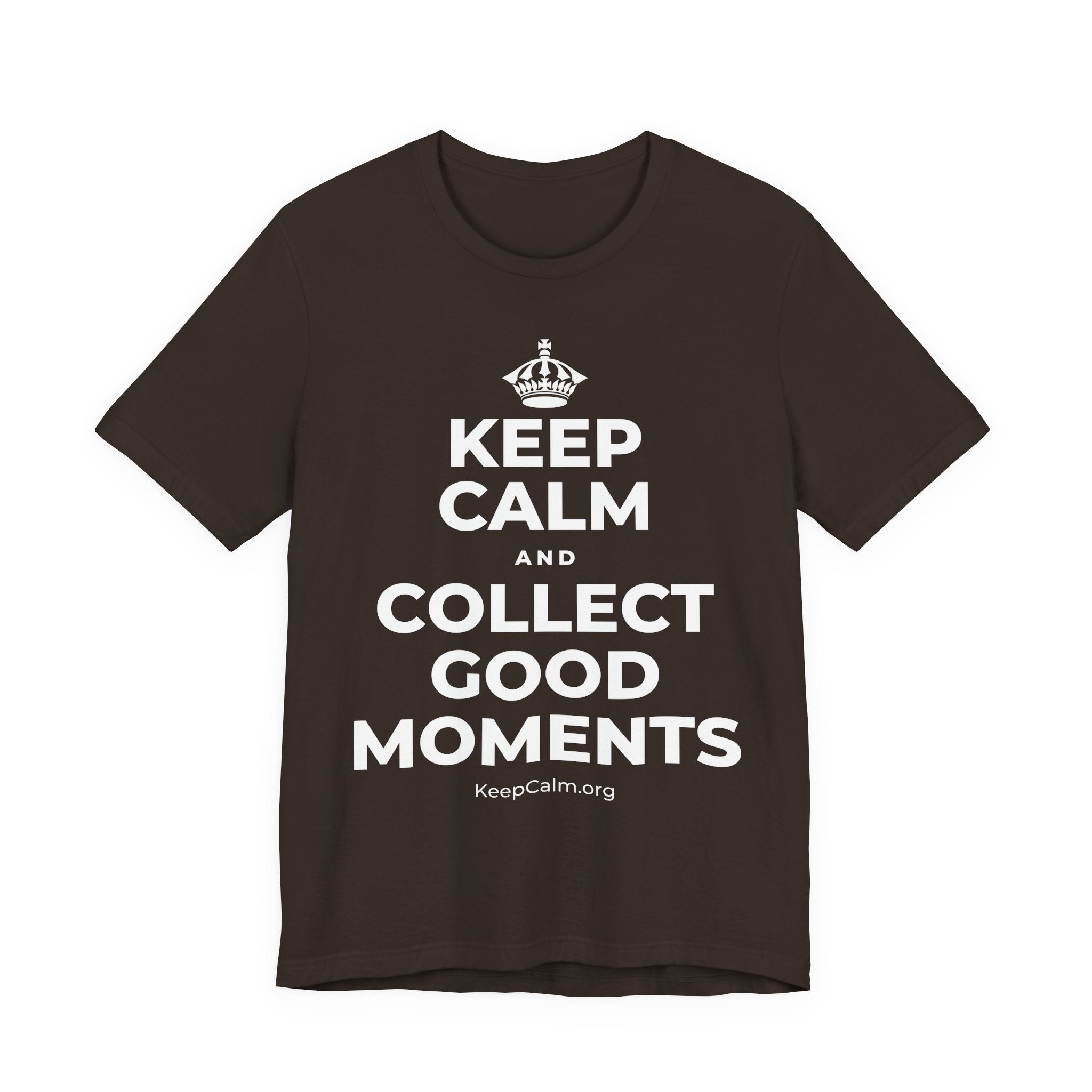 KEEP CALM AND COLLECT GOOD MOMENTS T-Shirt (Soft Cream–Heather Mauve)