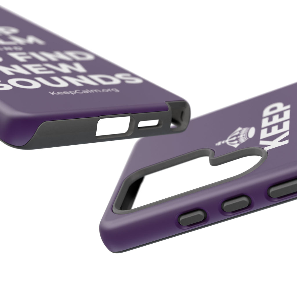 KEEP CALM AND GO FIND NEW SOUNDS Phone Case