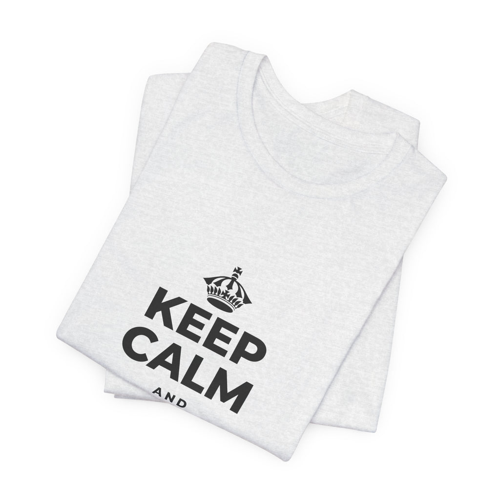 KEEP CALM AND MAKE MEMORIES T-Shirt (Soft Cream–Heather Mauve)