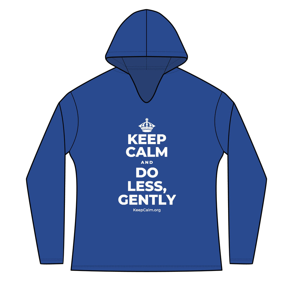 KEEP CALM AND DO LESS, GENTLY Women's Long Sleeve Hoodie