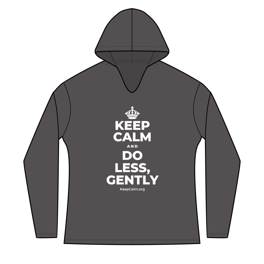 KEEP CALM AND DO LESS, GENTLY Women's Long Sleeve Hoodie