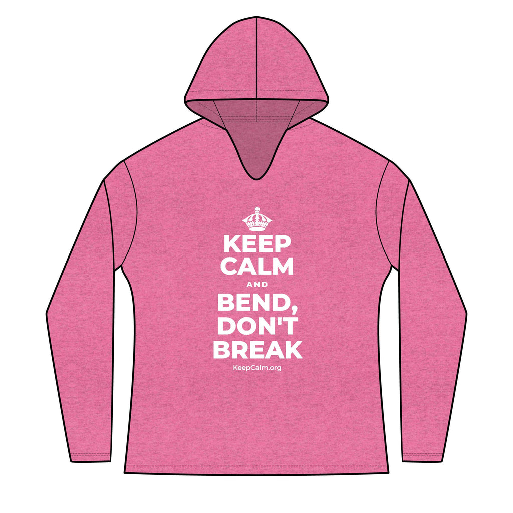 KEEP CALM AND BEND, DON'T BREAK Women's Long Sleeve Hoodie