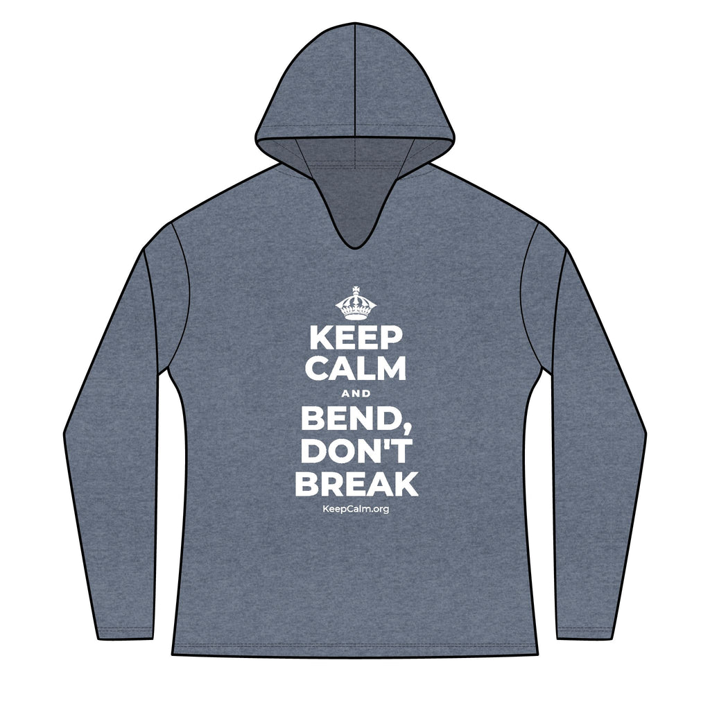 KEEP CALM AND BEND, DON'T BREAK Women's Long Sleeve Hoodie