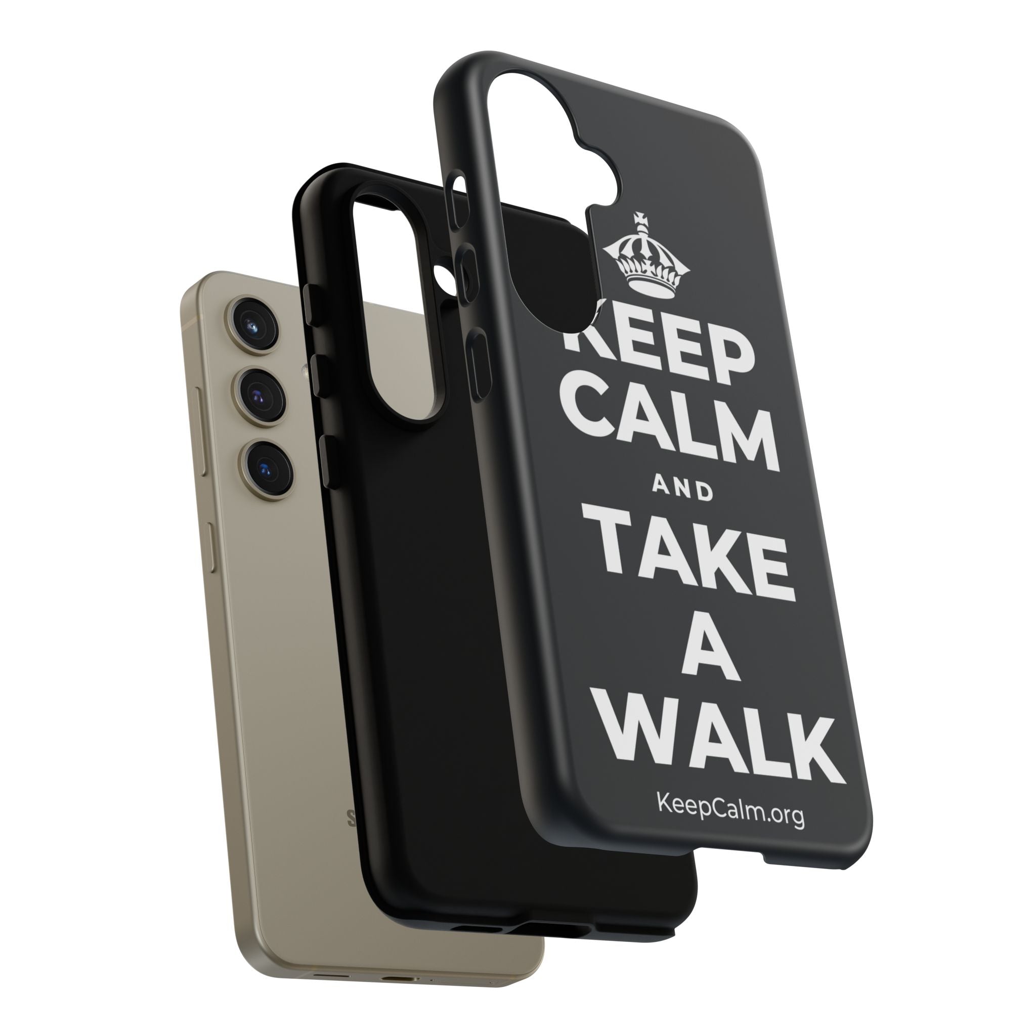 KEEP CALM AND TAKE A WALK Phone Case (Dark)
