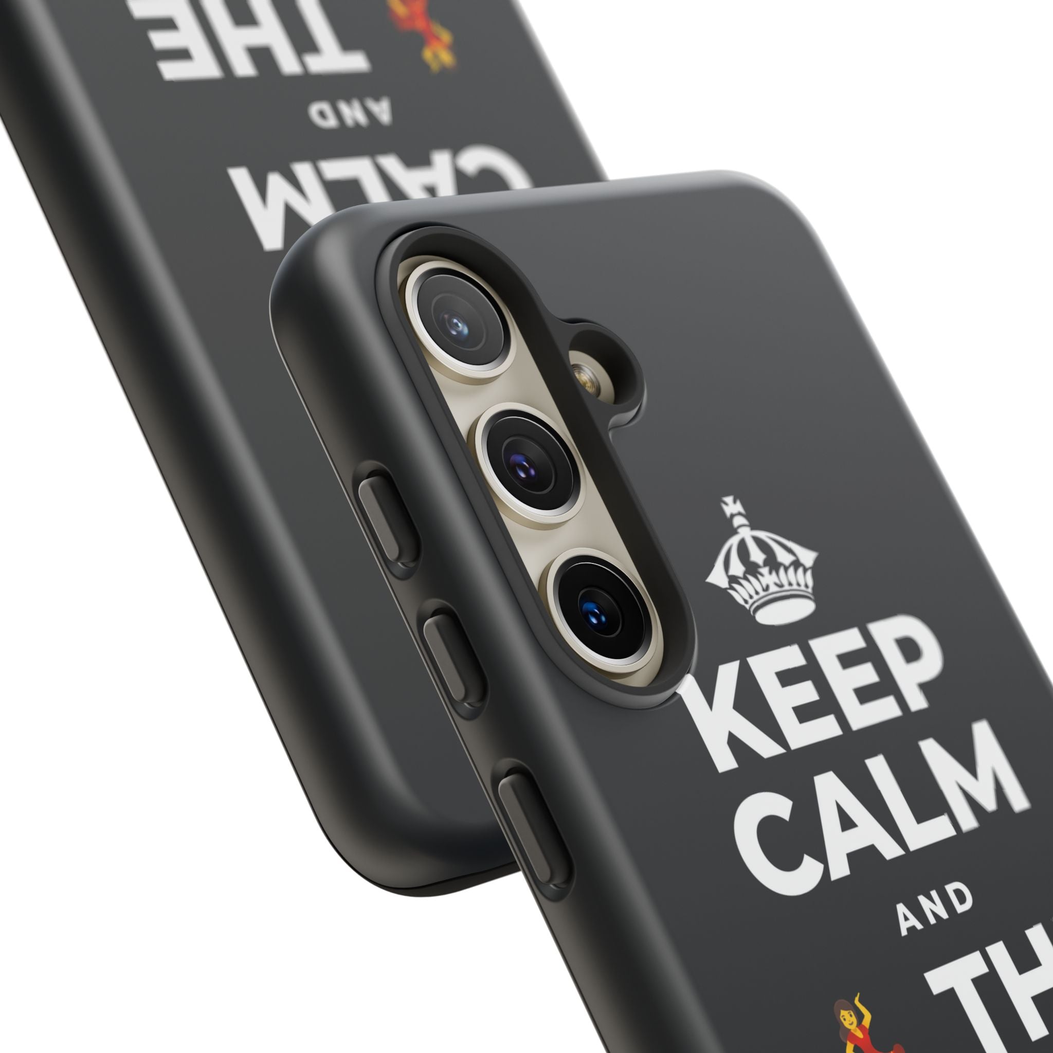 KEEP CALM AND 💃 THE NIGHT AWAY Phone Case (Dark)