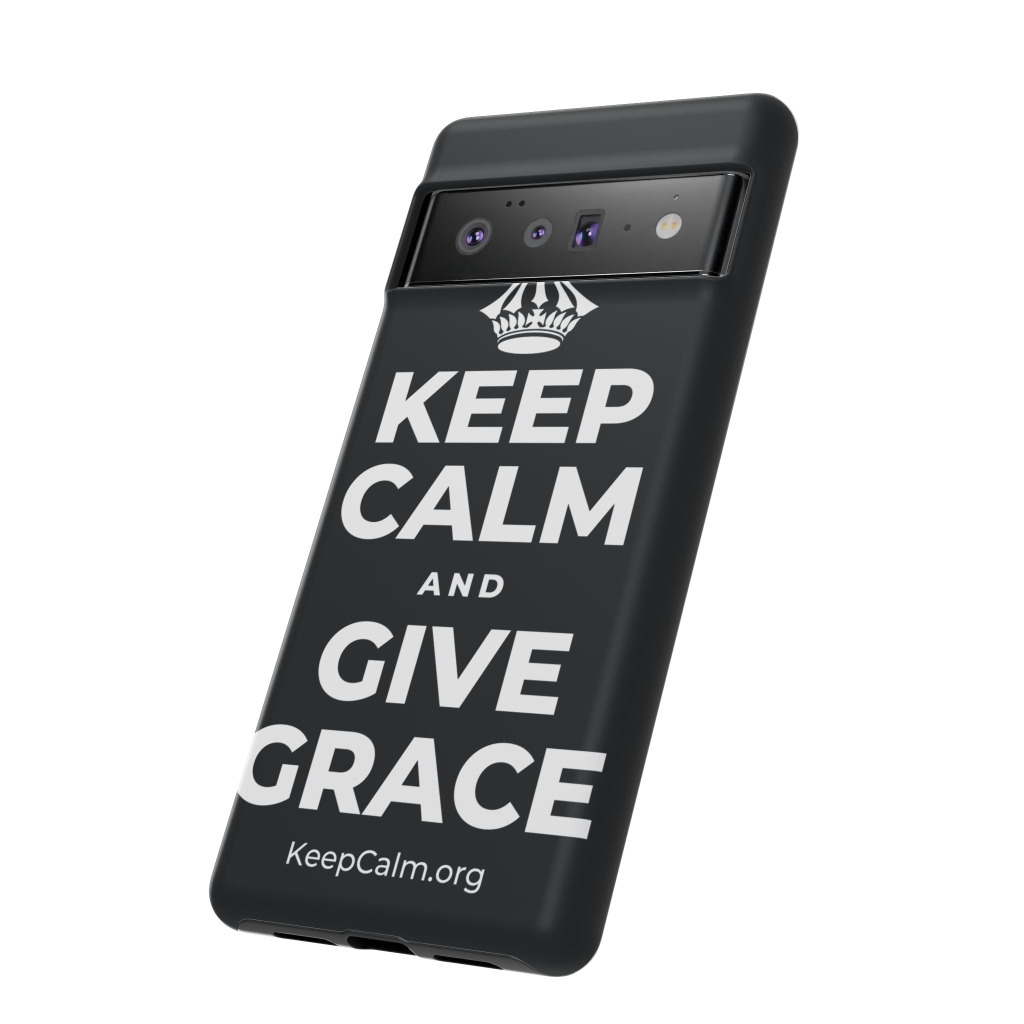 KEEP CALM AND GIVE GRACE Phone Case (Dark)