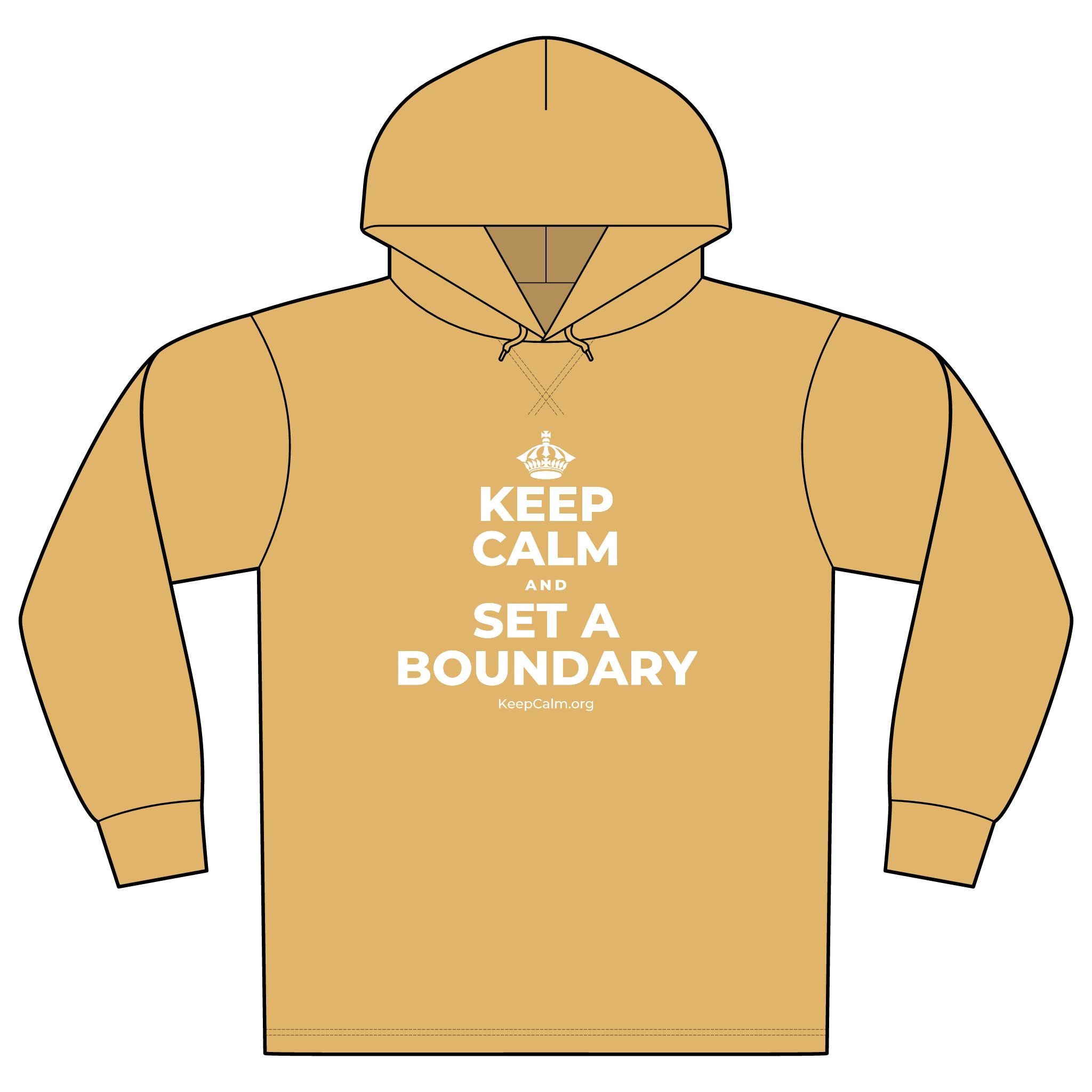 KEEP CALM AND SET A BOUNDARY Organic Hoodie Tee