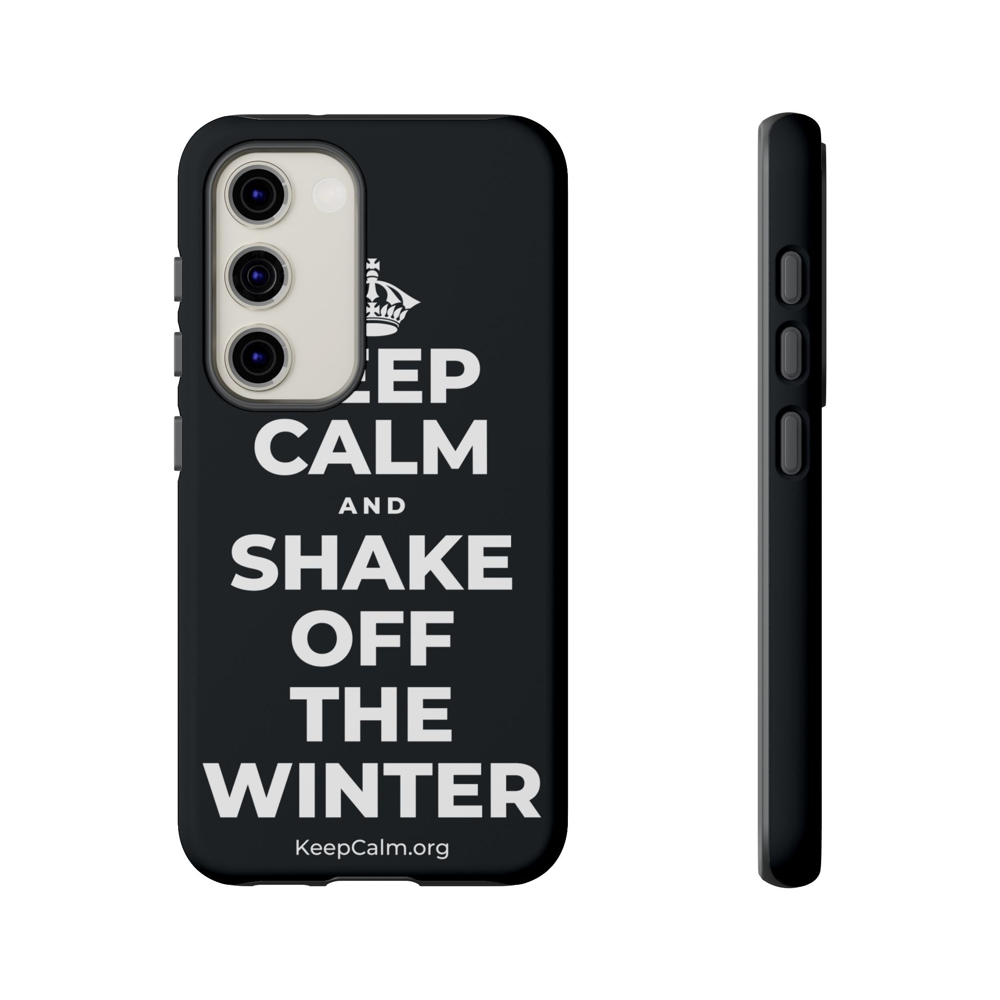 KEEP CALM AND SHAKE OFF THE WINTER Phone Case (Dark)