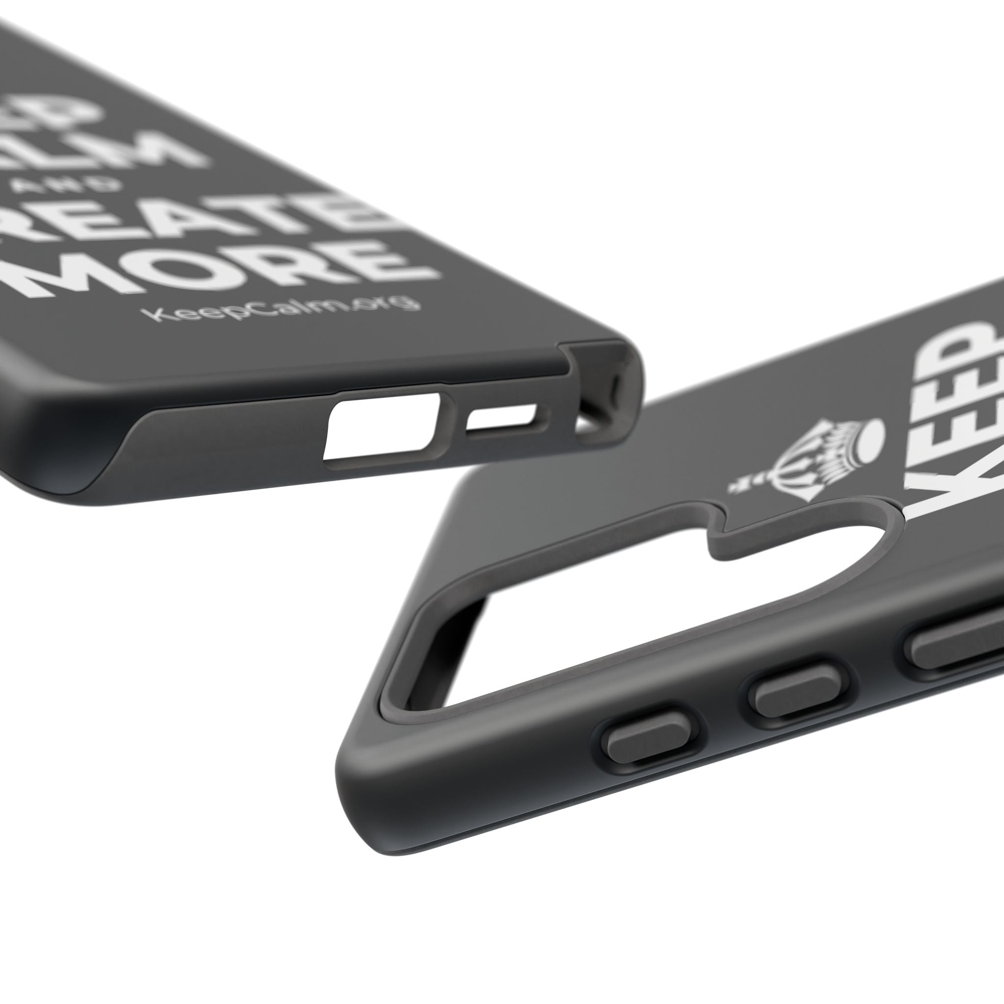 KEEP CALM AND CREATE MORE Phone Case (Dark)