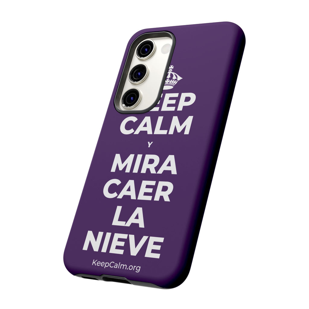 KEEP CALM Y MIRA CAER LA NIEVE Phone Case