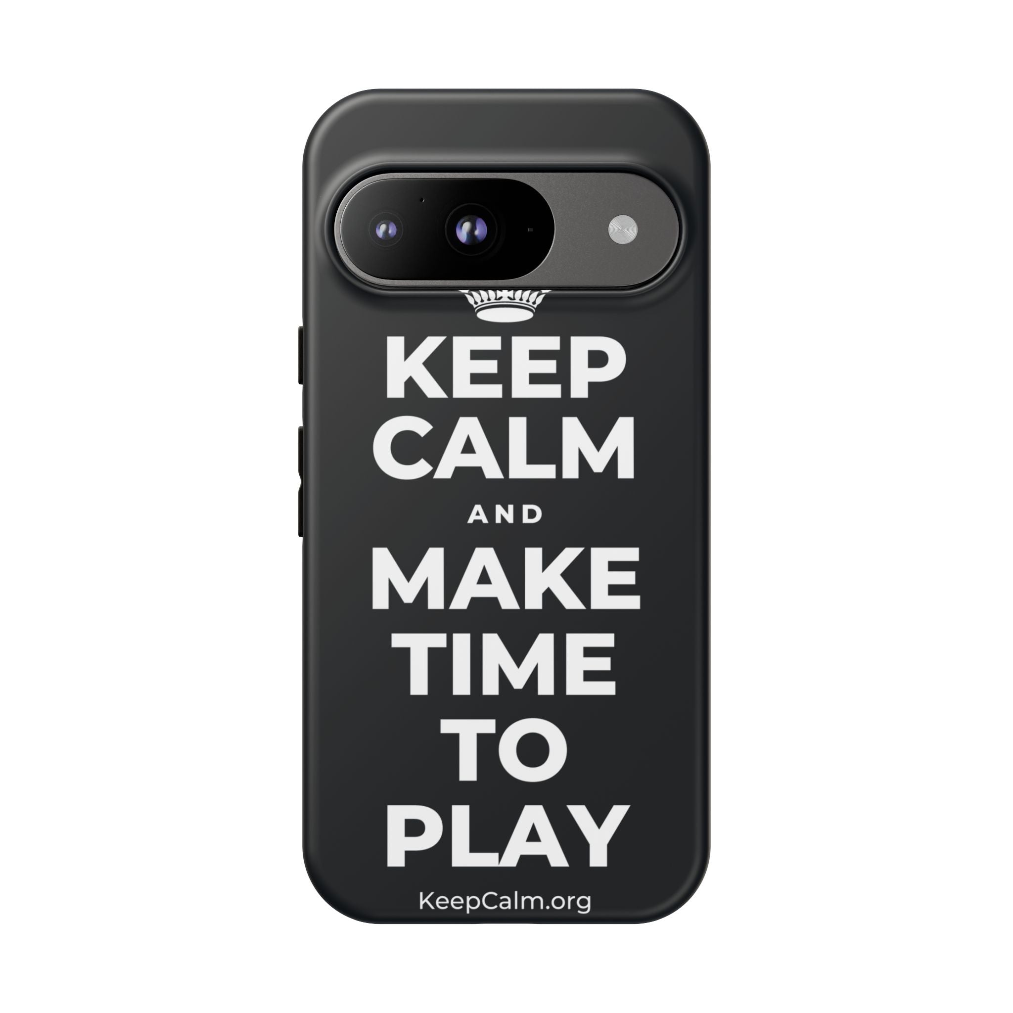 KEEP CALM AND MAKE TIME TO PLAY Phone Case (Dark)