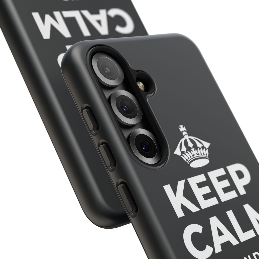 KEEP CALM AND LOCK IN Phone Case (Dark)