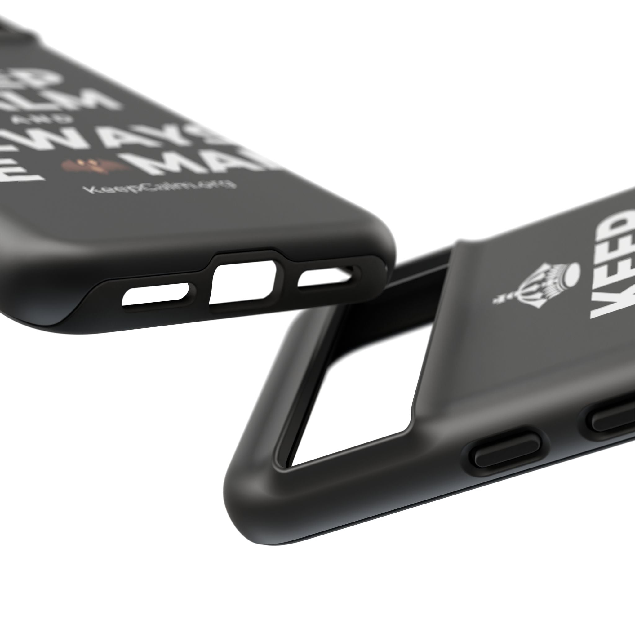 KEEP CALM AND ALWAYS BE 🦇MAN Phone Case