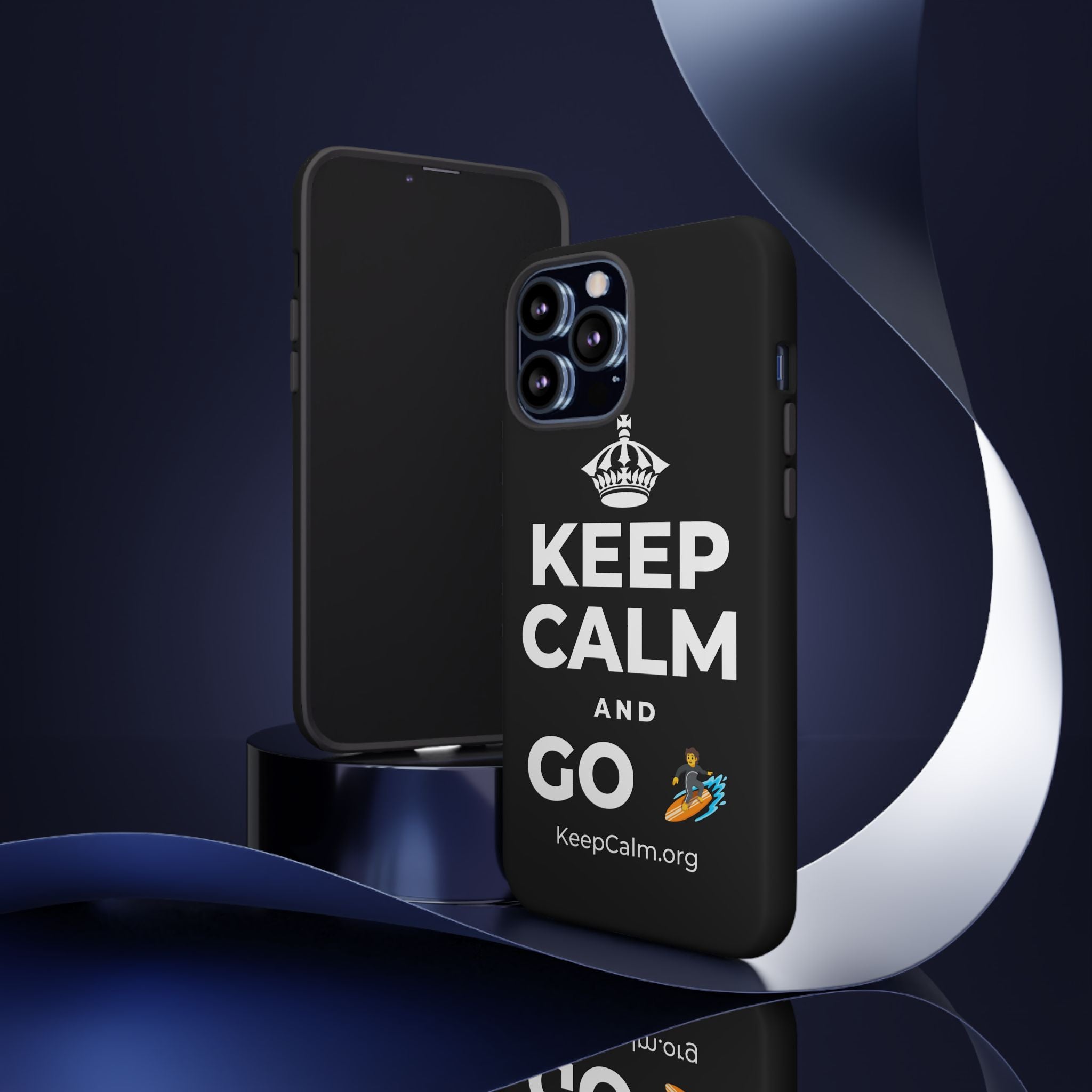 KEEP CALM AND GO 🏄 Phone Case