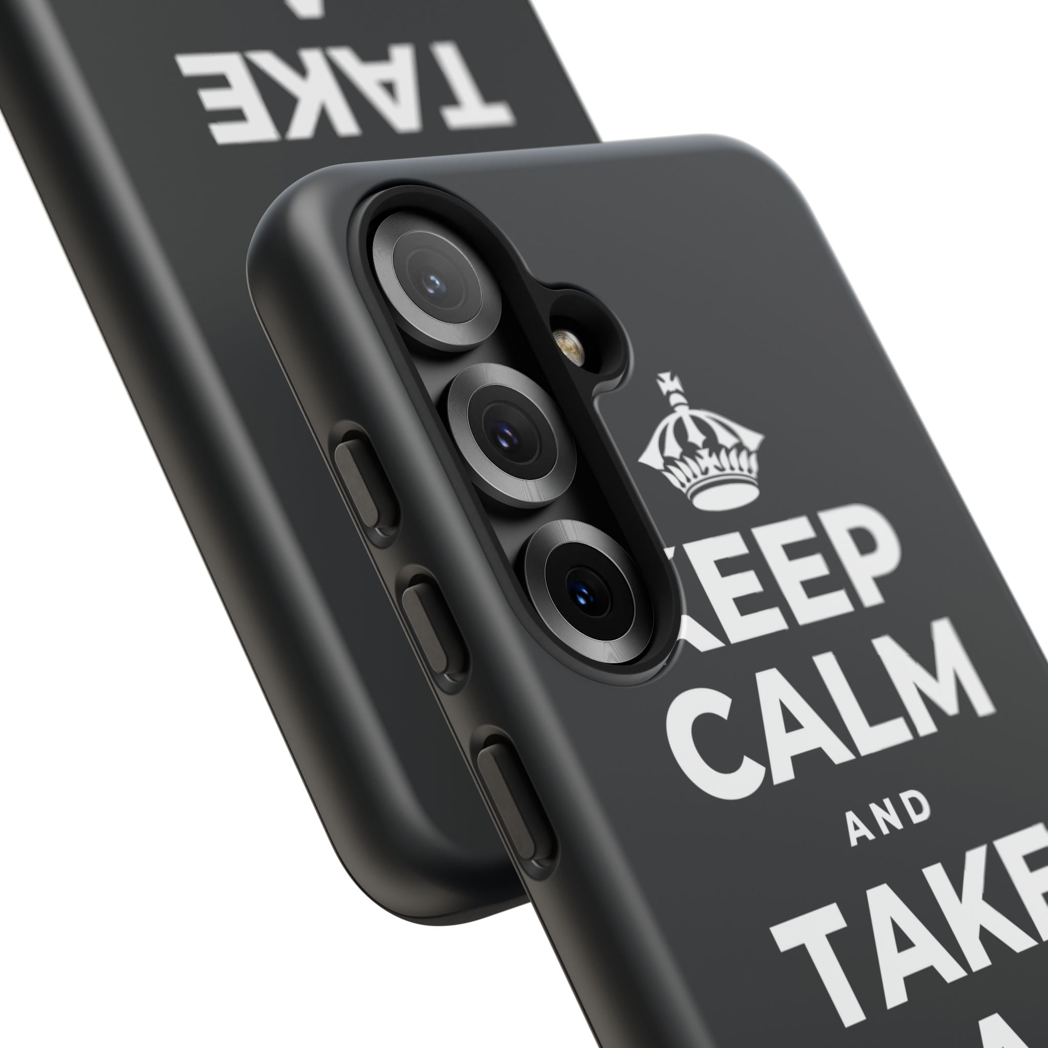 KEEP CALM AND TAKE A REAL BREAK Phone Case (Dark)