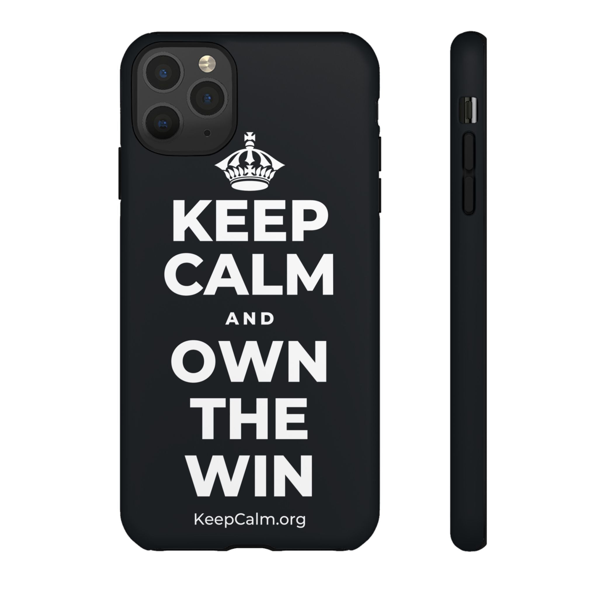 KEEP CALM AND OWN THE WIN Phone Case (Dark)