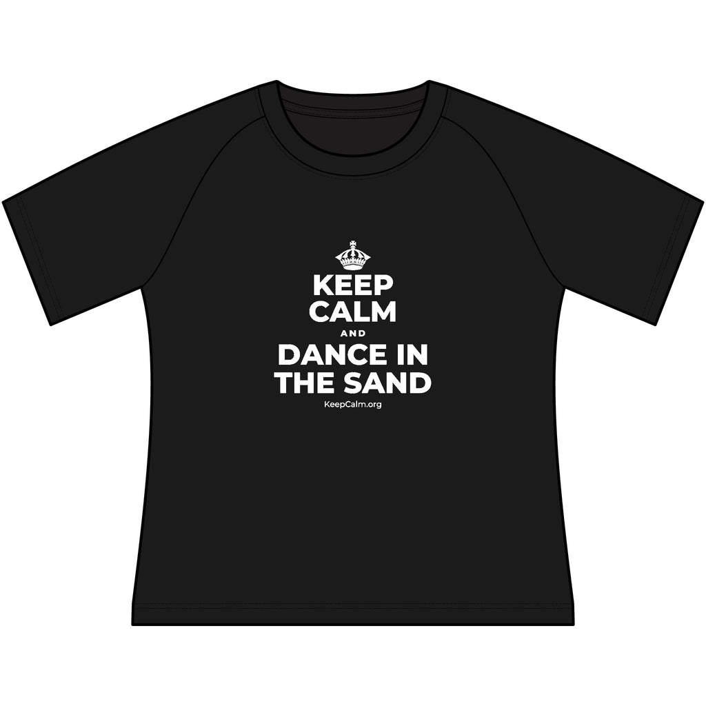 KEEP CALM AND DANCE IN THE SAND Women's Raglan Tee