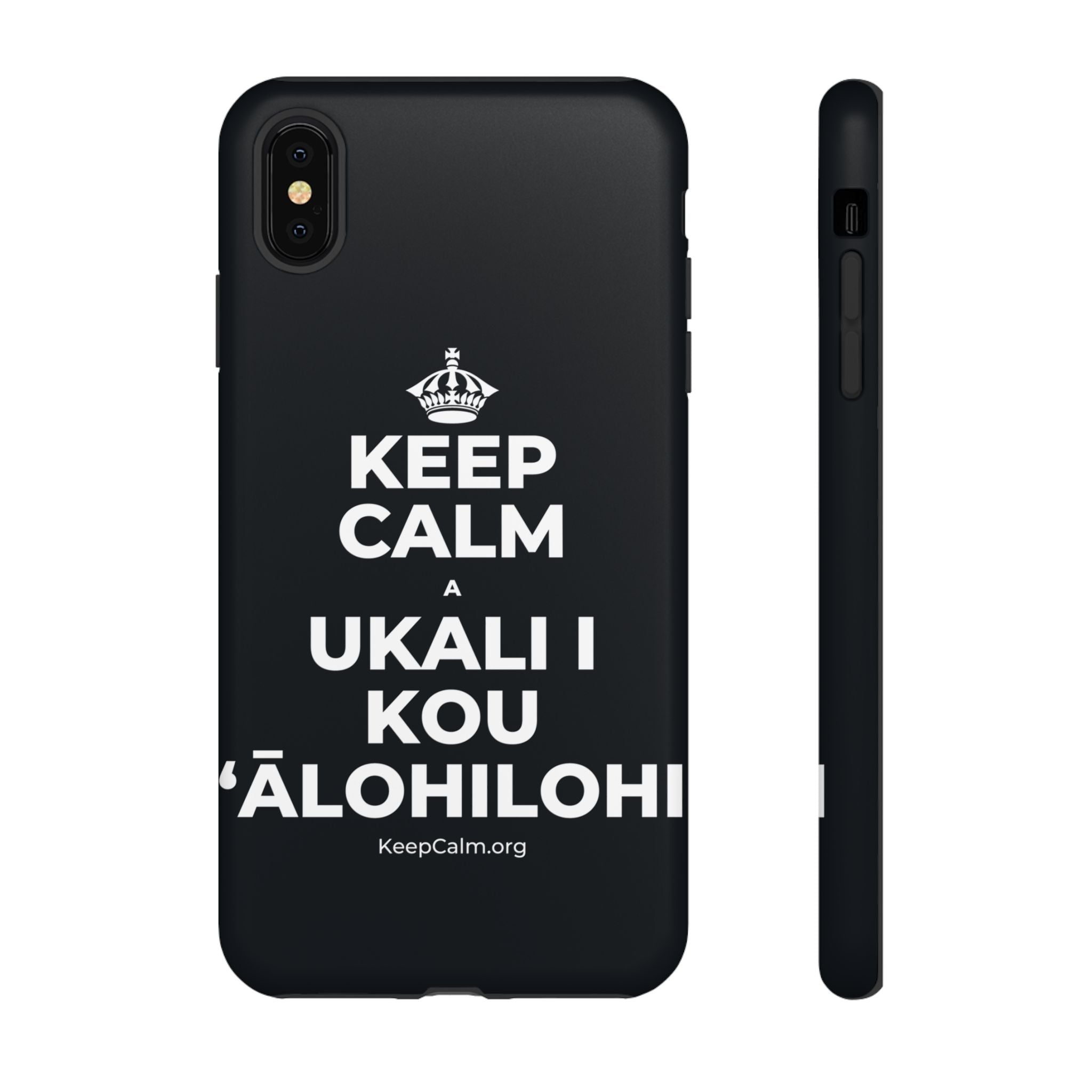 KEEP CALM A UKALI I KOU ʻĀLOHILOHI Phone Case (Dark)