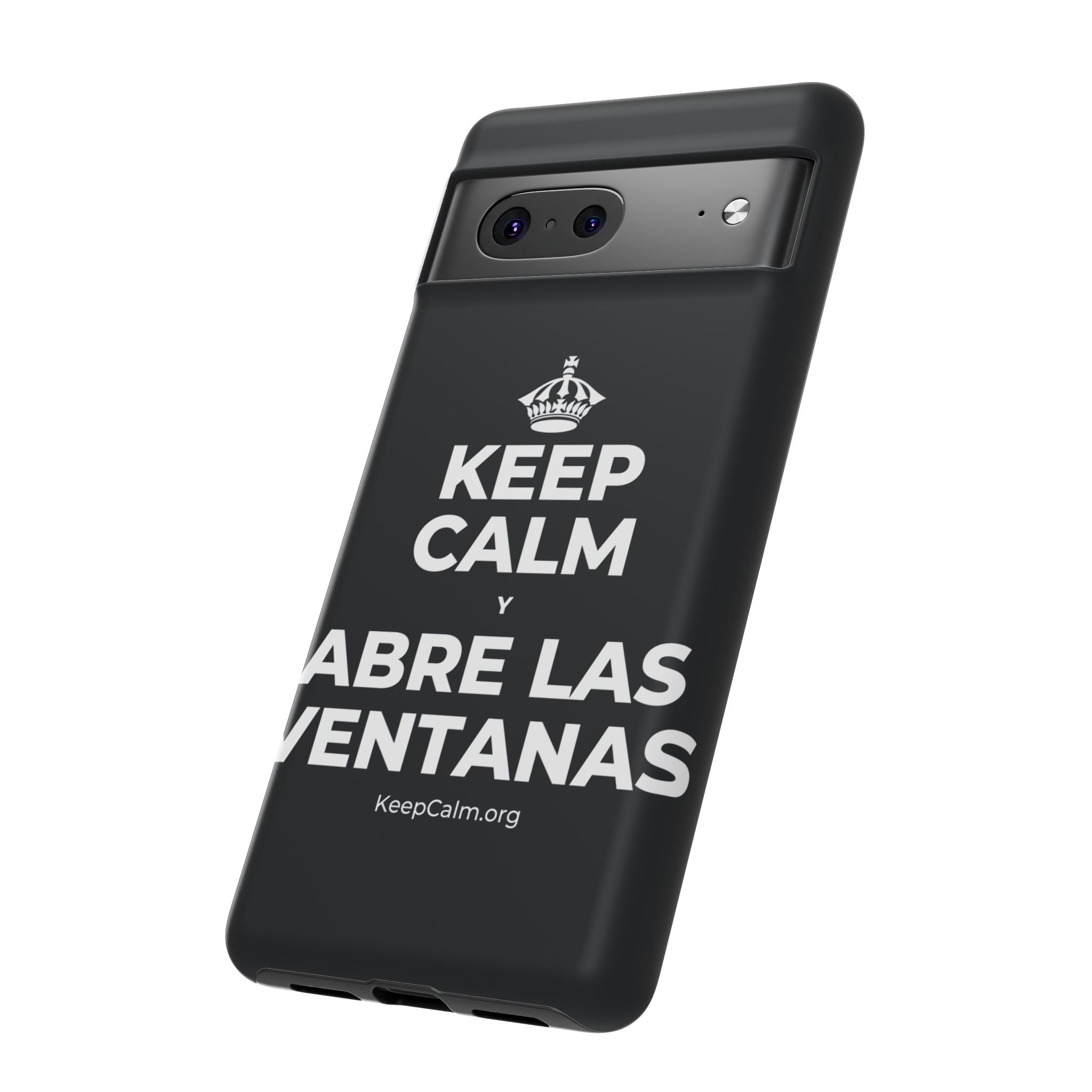 KEEP CALM Y ABRE LAS VENTANAS Phone Case (Dark)