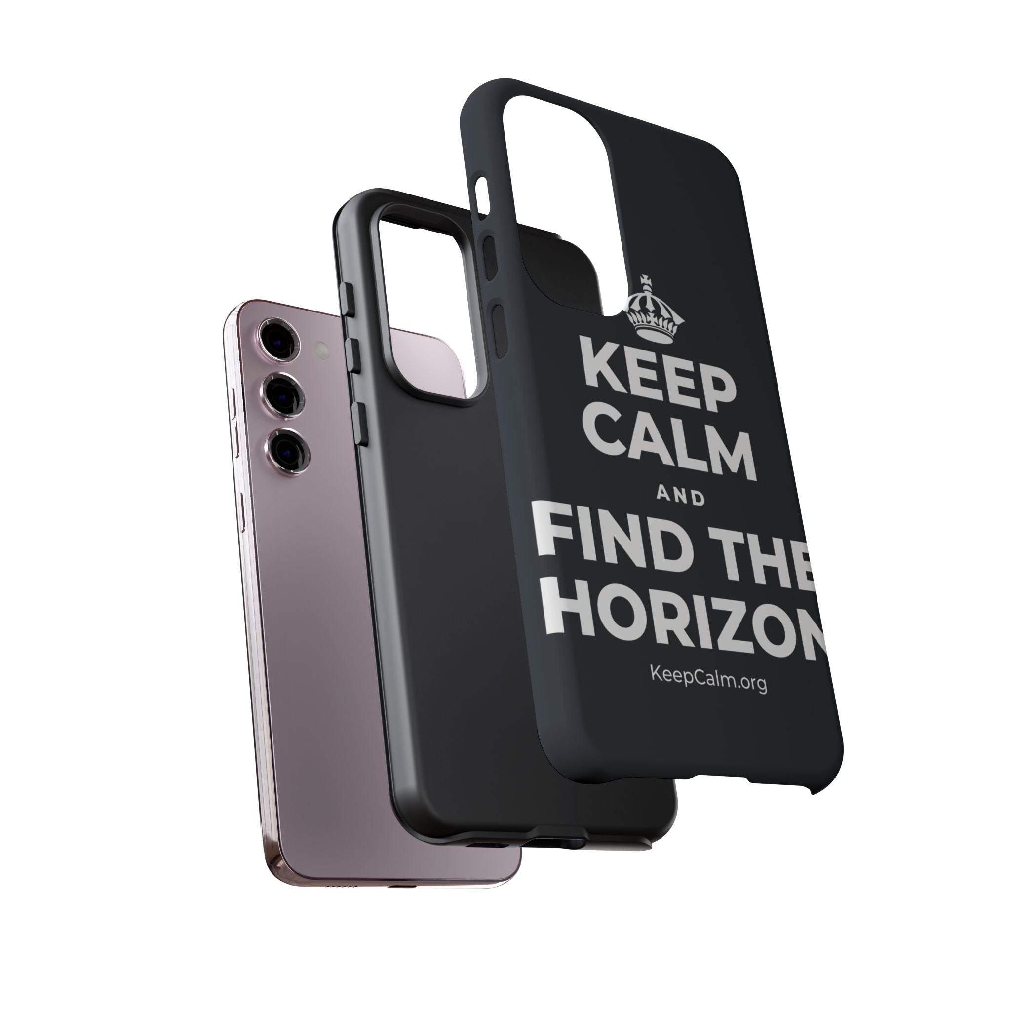 KEEP CALM AND FIND THE HORIZON Phone Case (Dark)