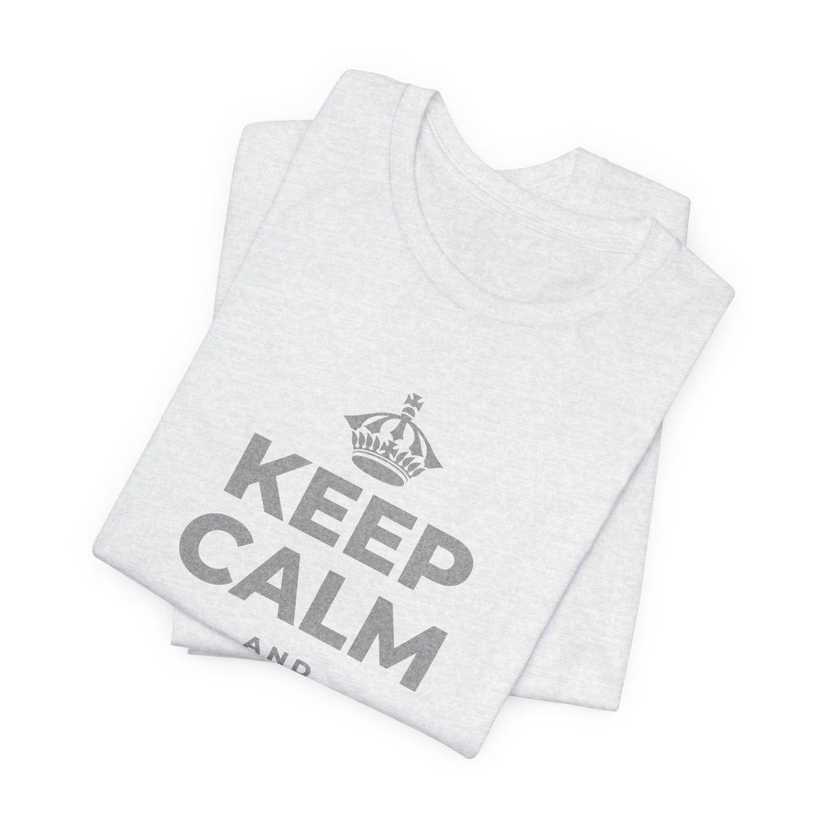KEEP CALM AND FEEL IT ALL T-Shirt (Soft Cream–Heather Mauve)