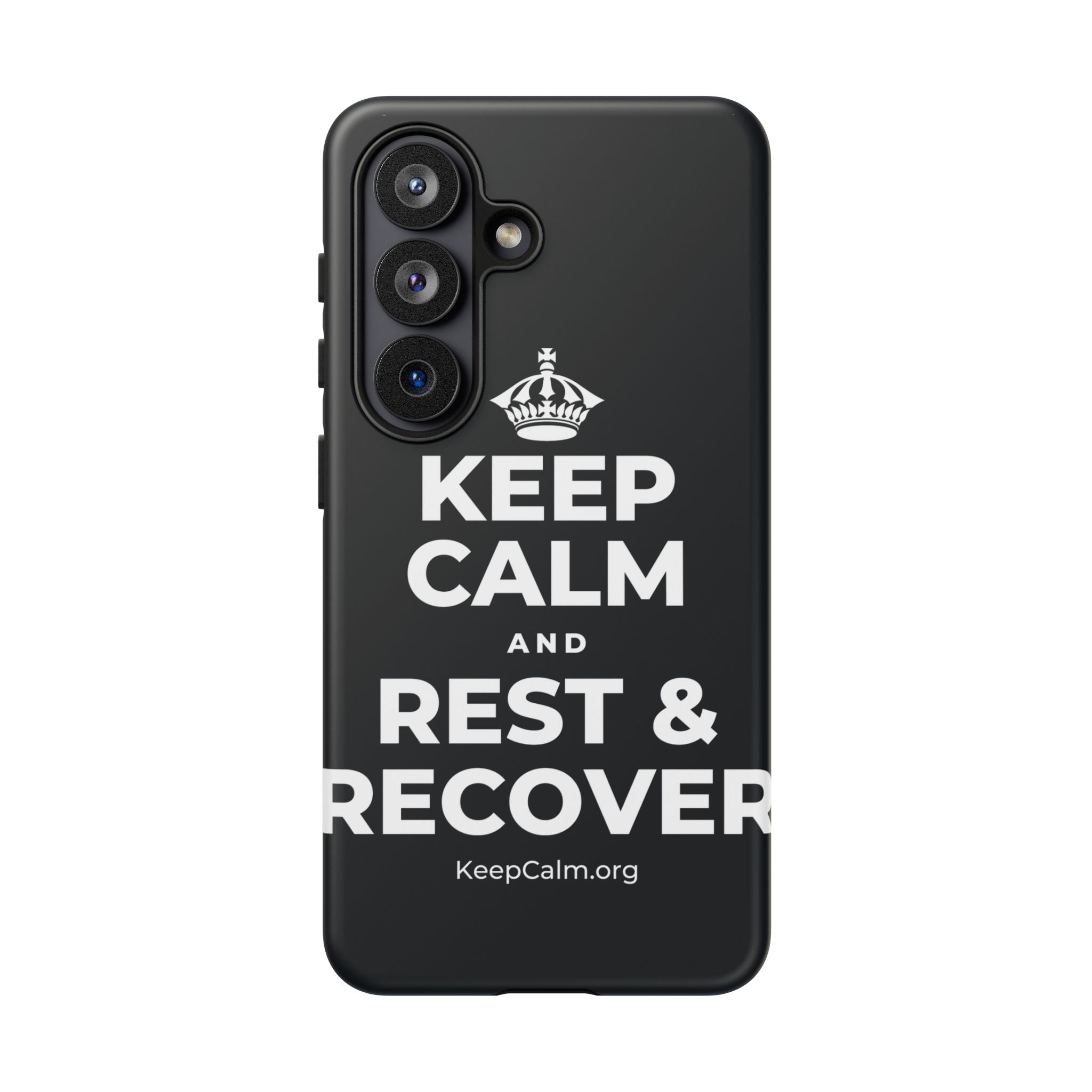 KEEP CALM AND REST & RECOVER Phone Case (Dark)