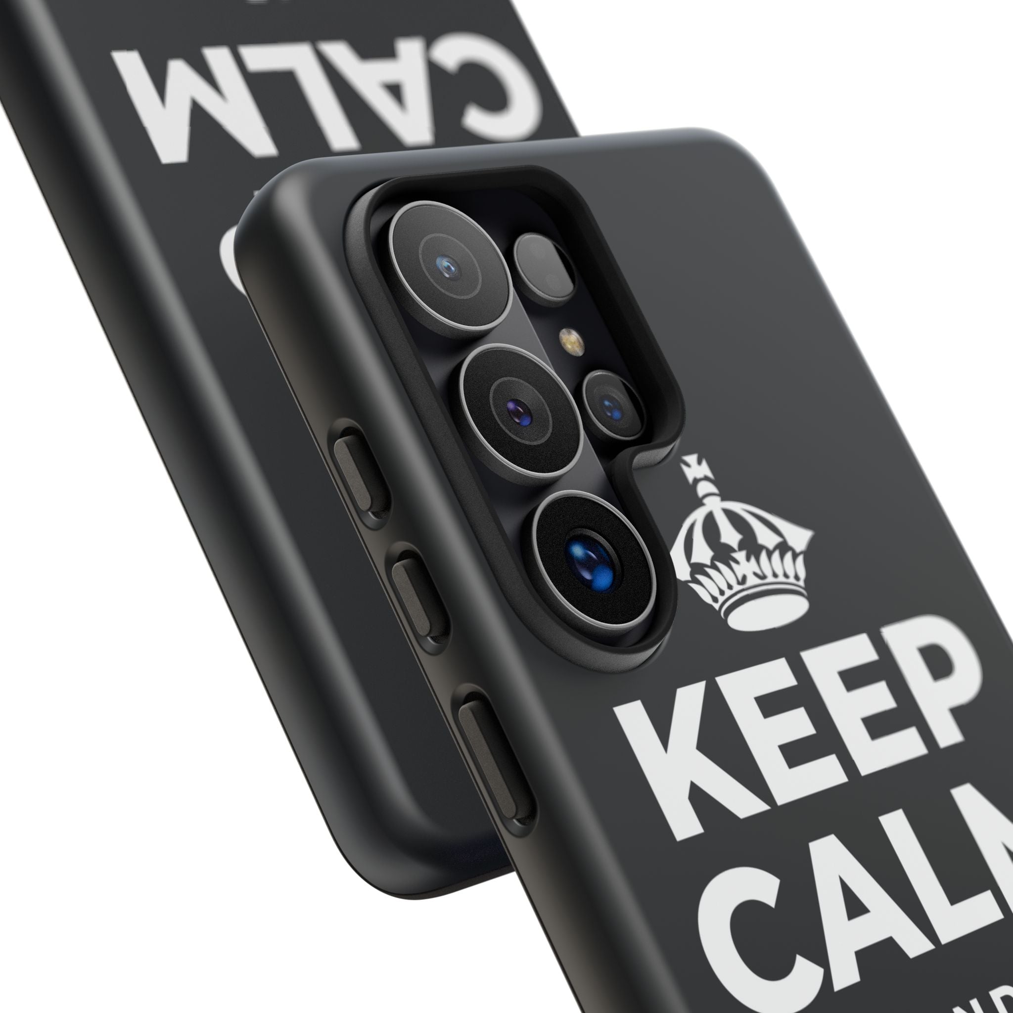 KEEP CALM AND GO 🏄 Phone Case (Dark)