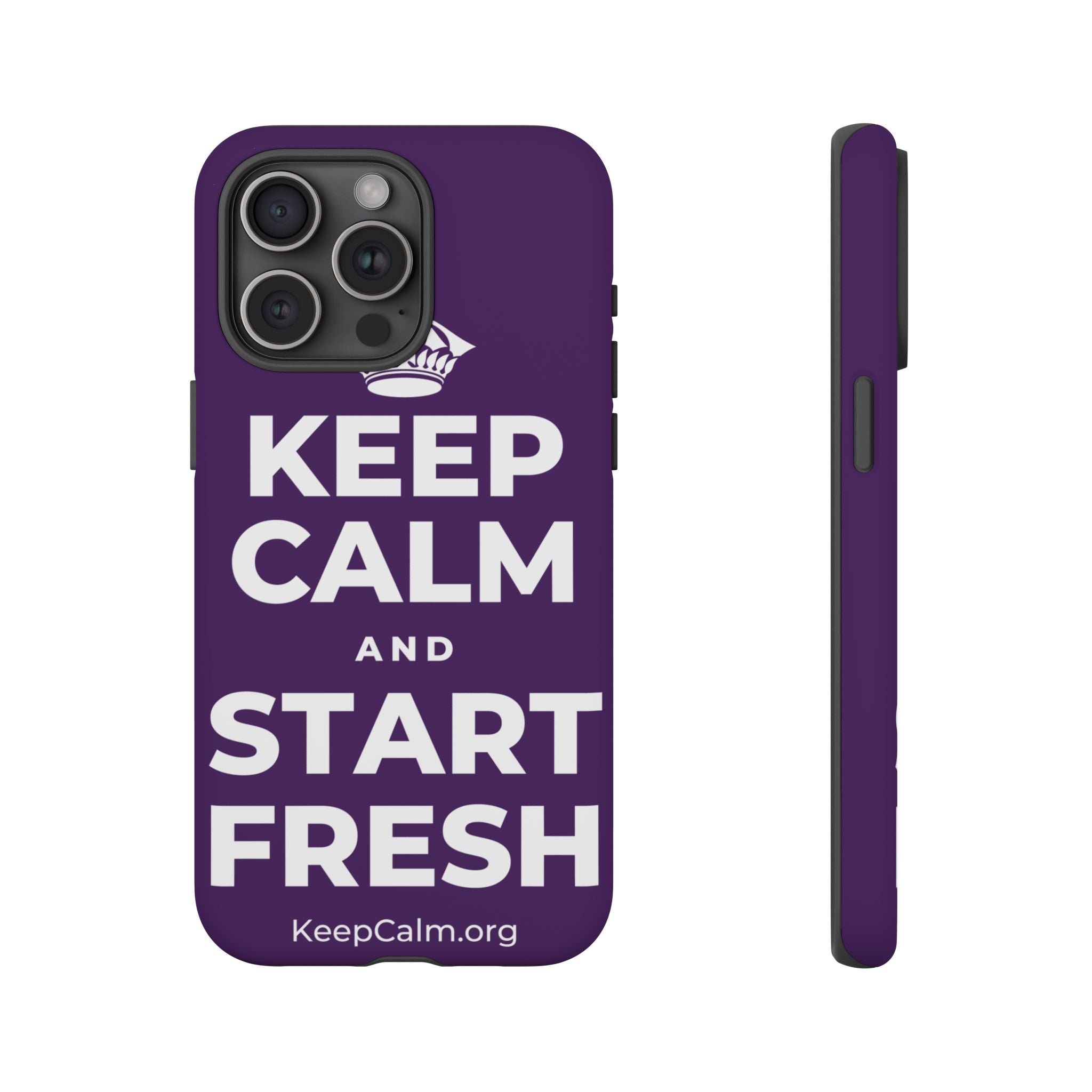 KEEP CALM AND START FRESH Phone Case