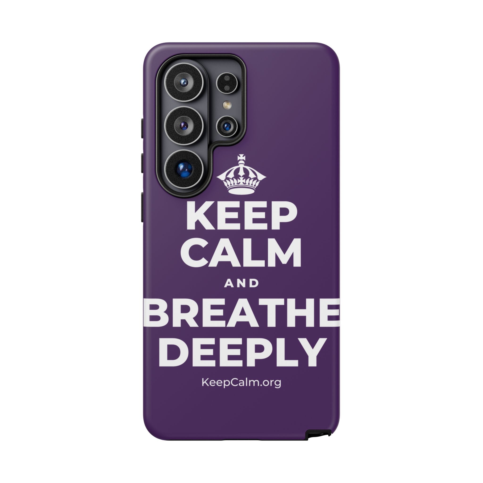 KEEP CALM AND BREATHE DEEPLY Phone Case