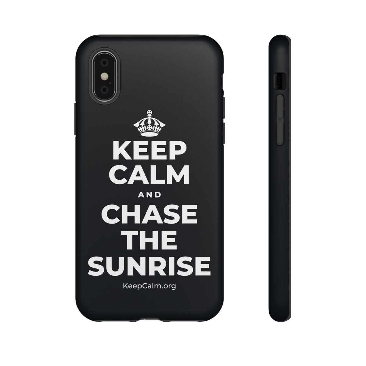 KEEP CALM AND CHASE THE SUNRISE Phone Case (Dark)