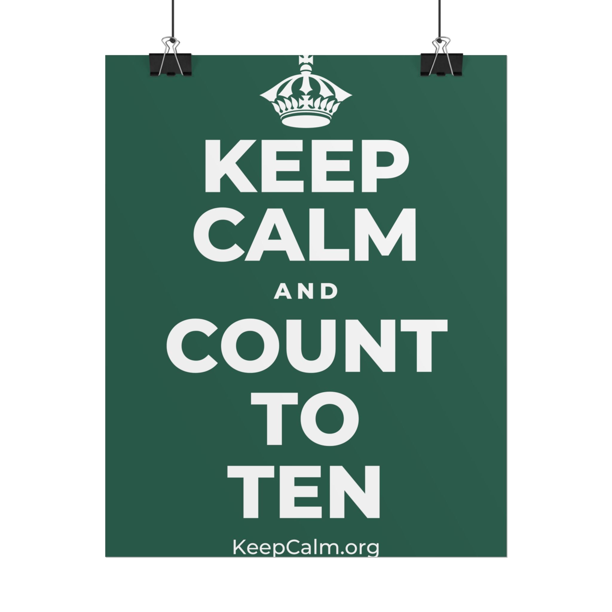 KEEP CALM AND COUNT TO TEN Poster