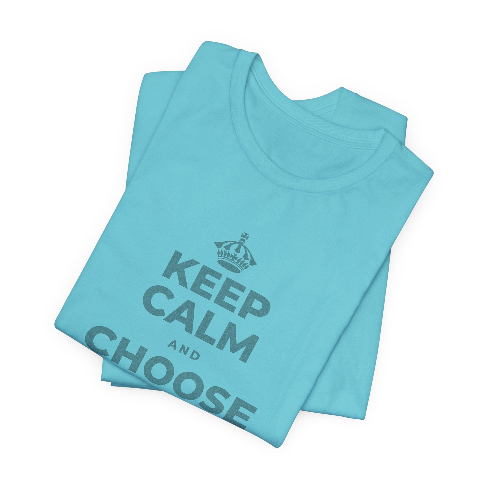 KEEP CALM AND CHOOSE PRESENCE OVER PRESENTS T-Shirt (Soft Cream–Heather Mauve)