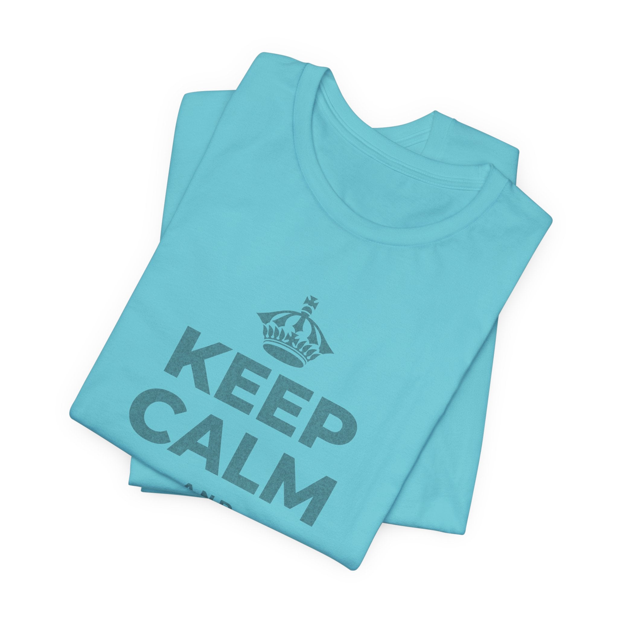 KEEP CALM AND BUILD IT T-Shirt (Soft Cream–Heather Mauve)