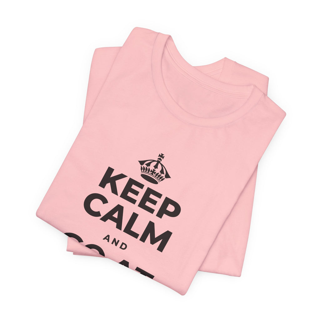 KEEP CALM AND GO AT YOUR PACE T-Shirt (White–Asphalt)