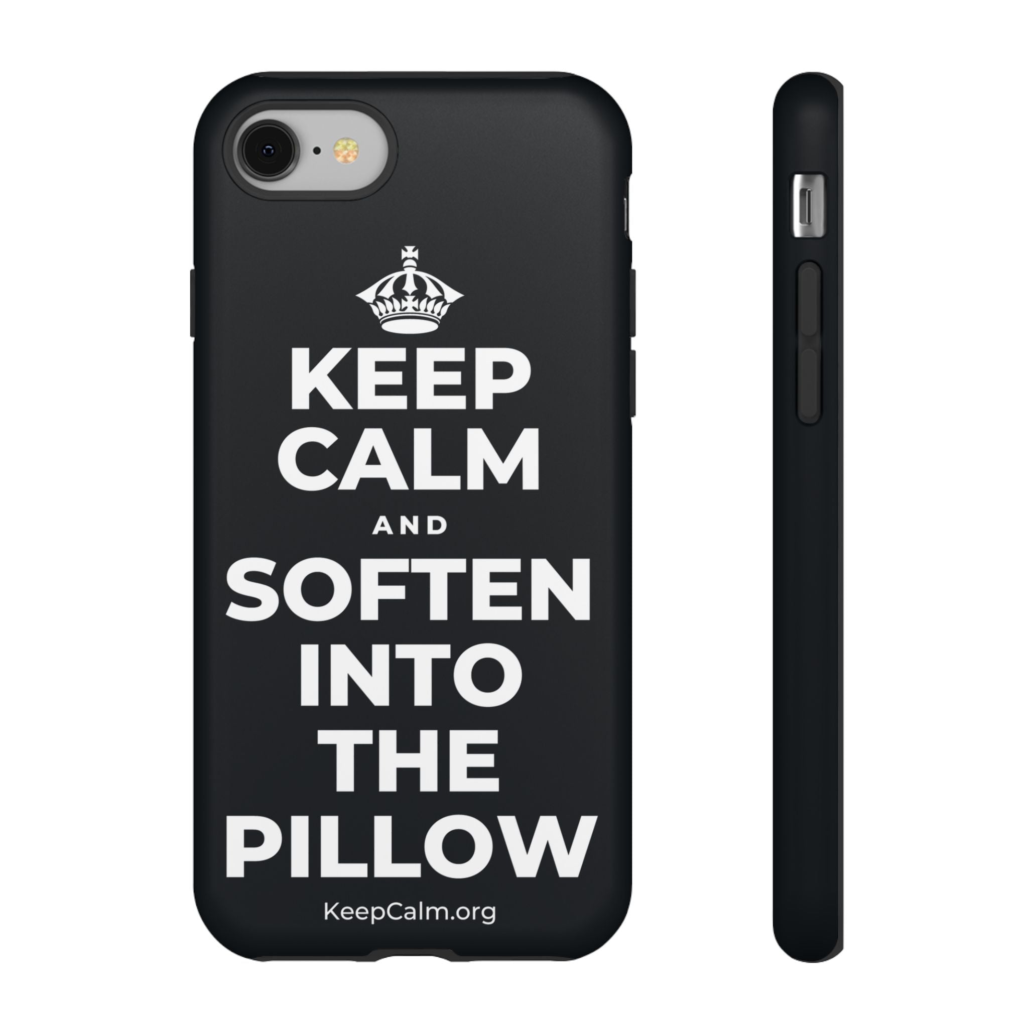 KEEP CALM AND SOFTEN INTO THE PILLOW Phone Case (Dark)