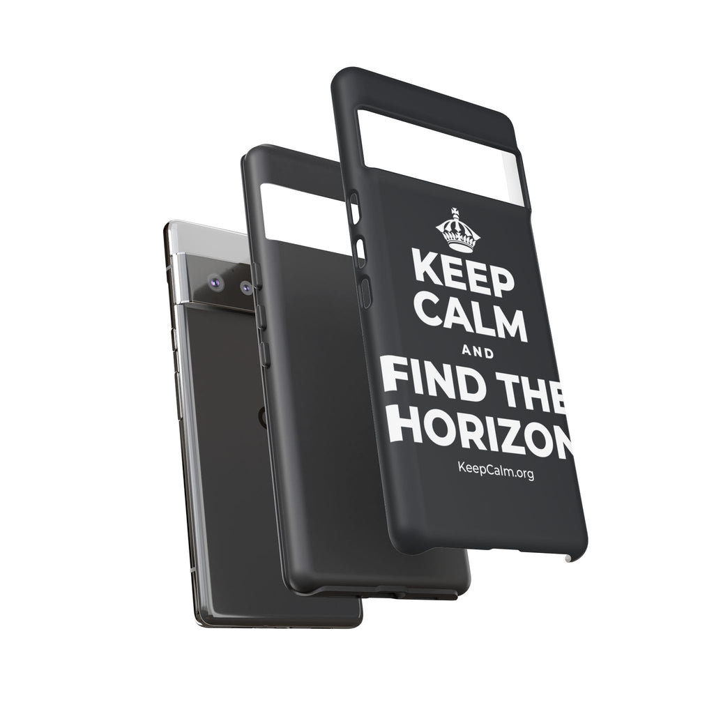 KEEP CALM AND FIND THE HORIZON Phone Case (Dark)