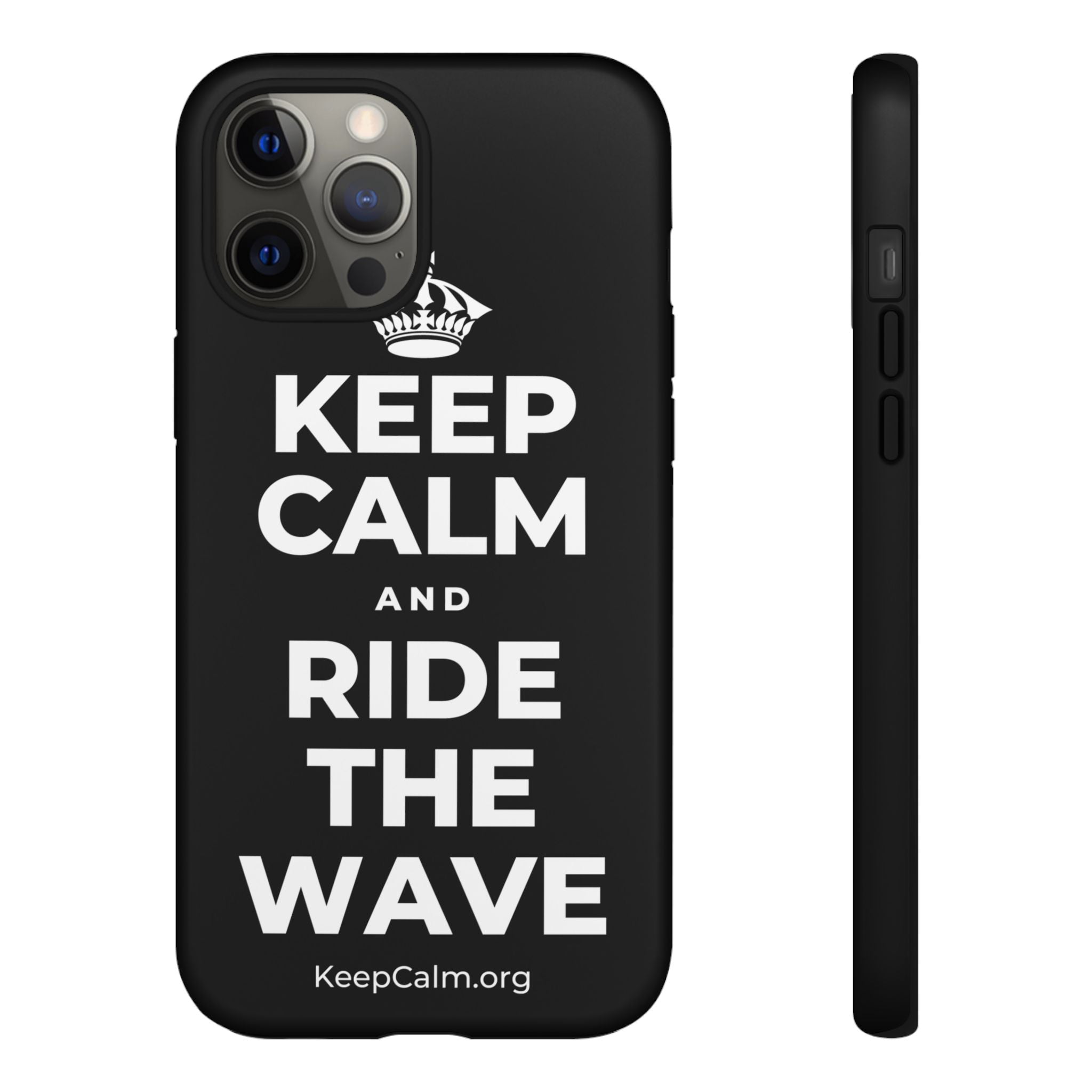 KEEP CALM AND RIDE THE WAVE Phone Case