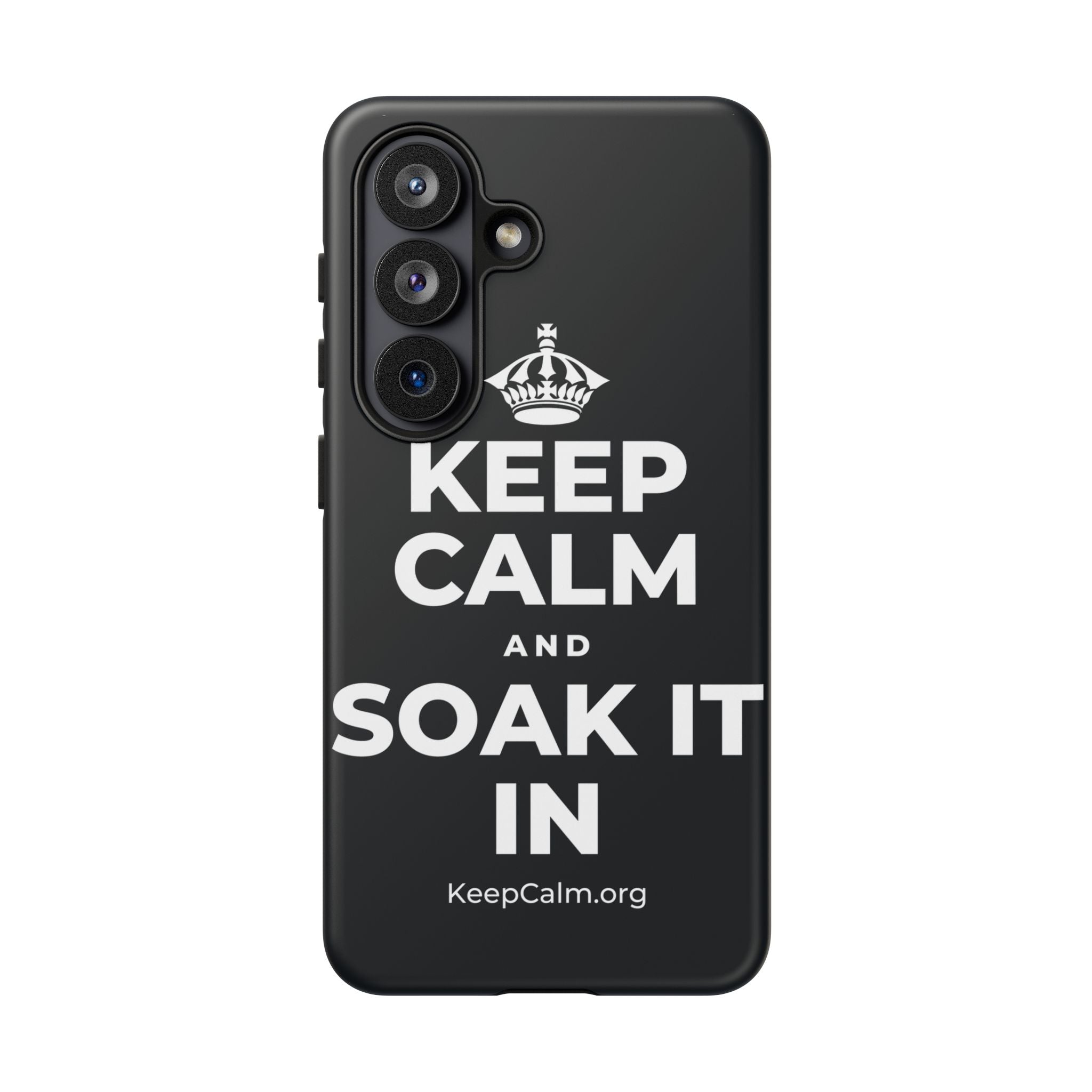 KEEP CALM AND SOAK IT IN Phone Case (Dark)