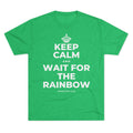 KEEP CALM AND WAIT FOR THE RAINBOW Tri-Blend Tee
