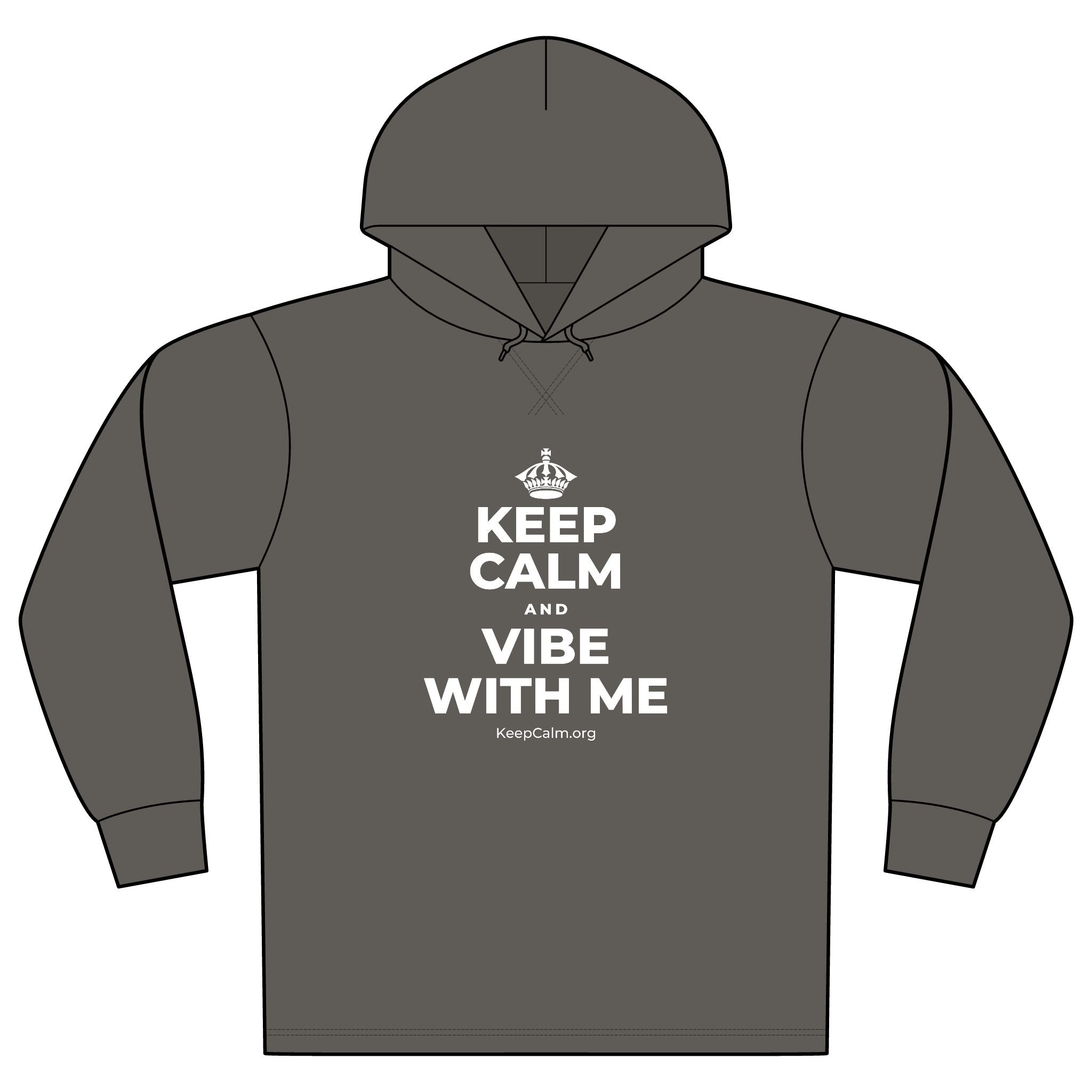 KEEP CALM AND VIBE WITH ME Organic Hoodie Tee