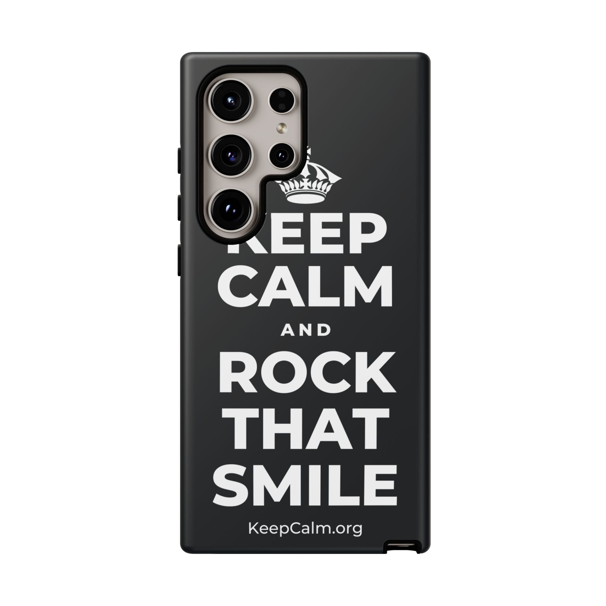 KEEP CALM AND ROCK THAT SMILE Phone Case (Dark)