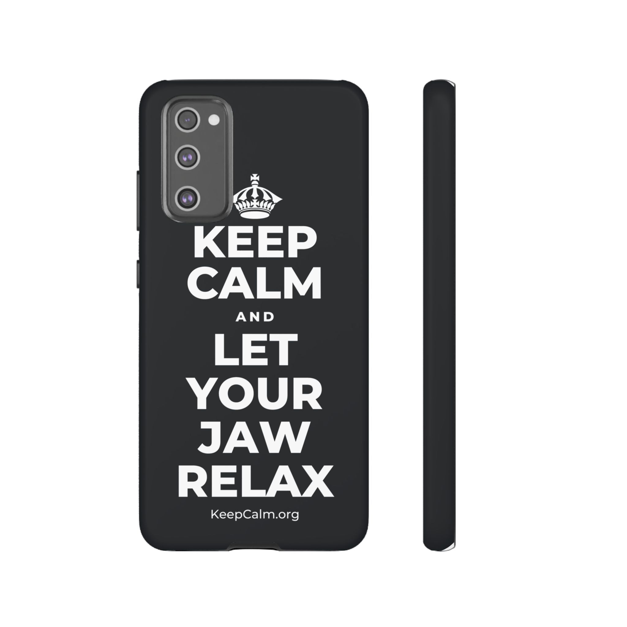KEEP CALM AND LET YOUR JAW RELAX Phone Case (Dark)