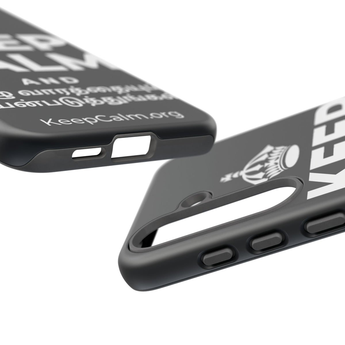 KEEP CALM AND முழு வாரத்தையும் பயன்படுத்துங்கள் Phone Case (Dark)